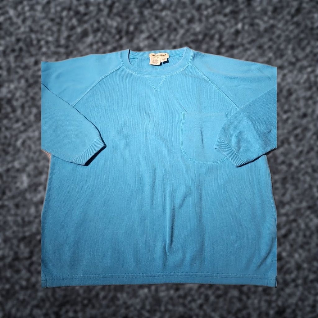 Eddie Bauer VINTAGE Eddie Bauer Sweater Womens Small Blue Ribbed Crewneck Pocket USA Made Shirt Womens Small Blue Ribbed Crewneck Pocket USA Made Size S / US 4 / IT 40 - 1 Thumbnail