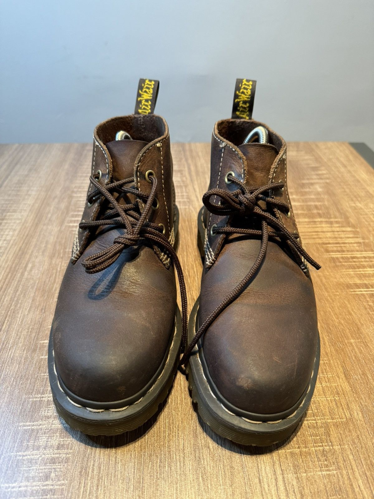 Dr. Martens Mens TYRELL Dr Martens Brown Lace Up Boot Size 6 Boots Shoes Size US 6 / EU 39 - 3 Thumbnail