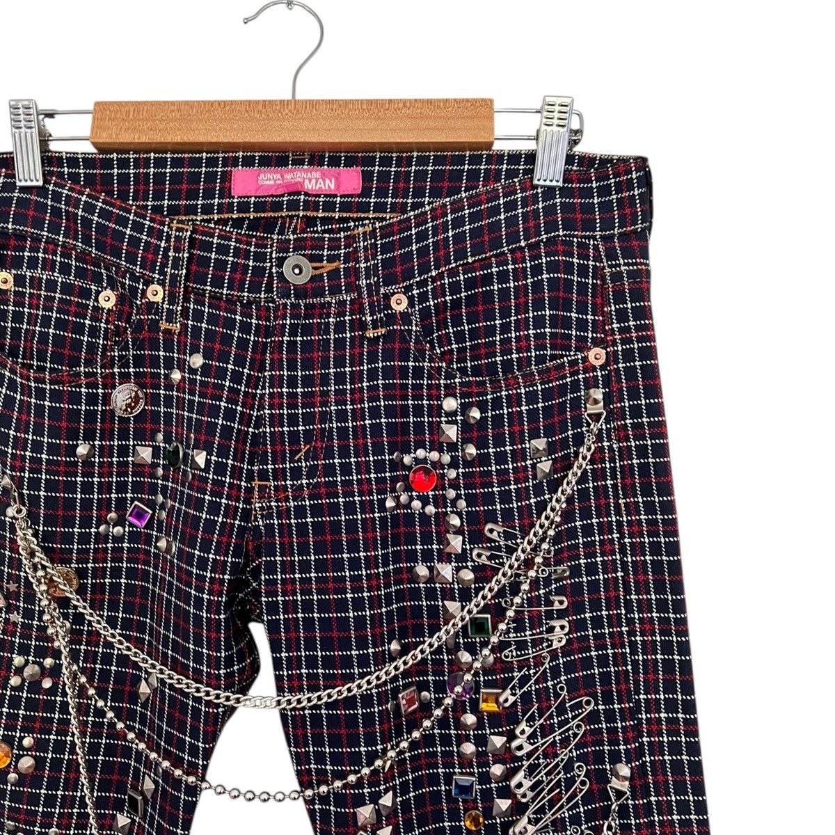 Comme des Garcons Homme Plus × Junya Watanabe Junya watanabe jewel plaid pants Size US 30 / EU 46 - 2 Thumbnail