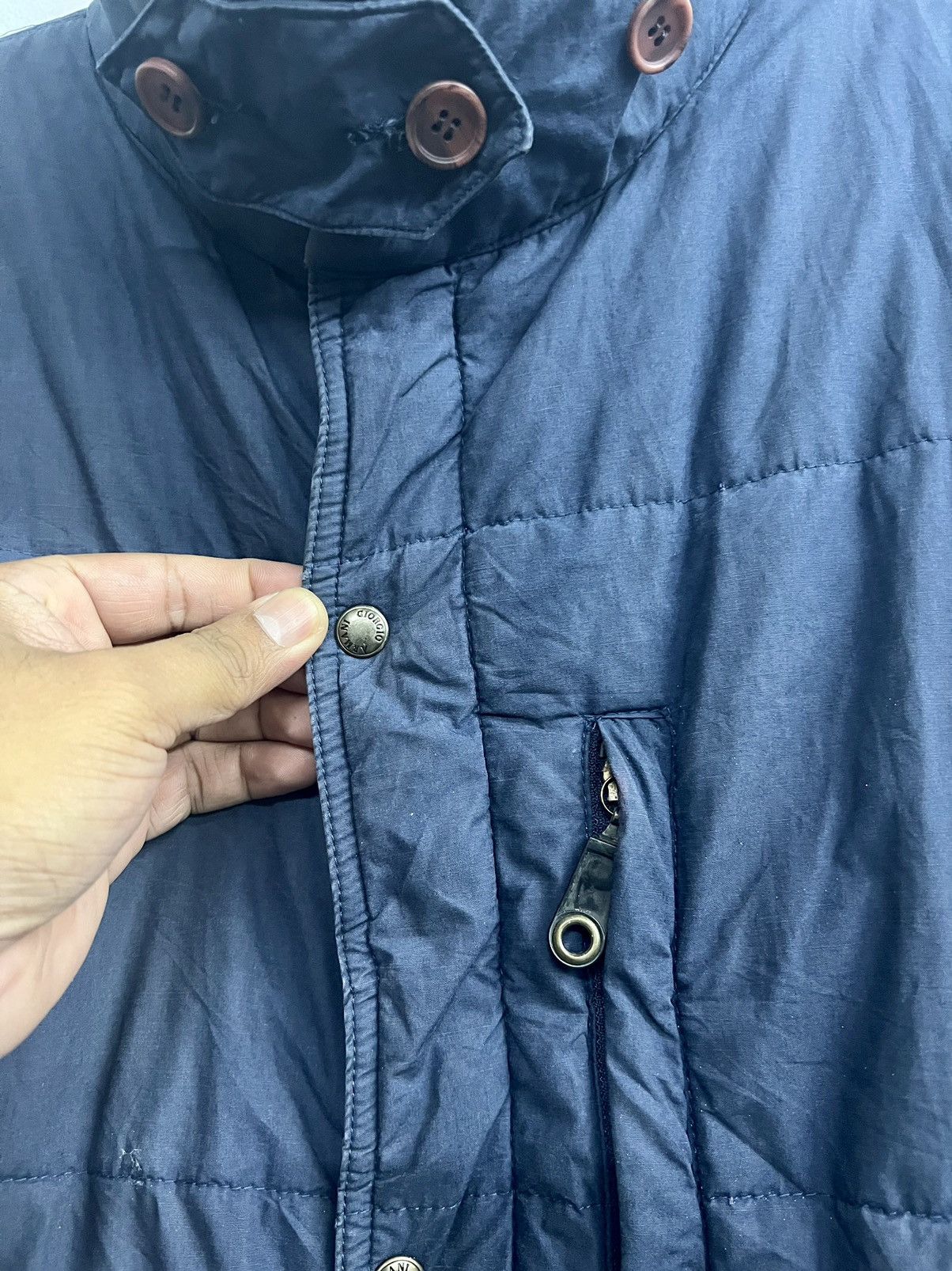 Giorgio Armani Rare 🔥 Vintage 80s Giorgio Armani Cotton Down Jacket Size US L / EU 52-54 / 3 - 5 Thumbnail