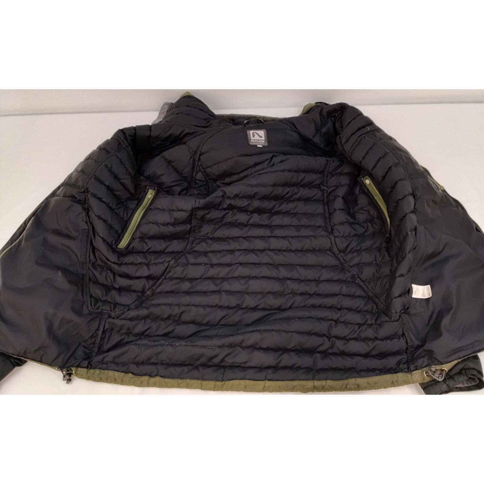 Flylow Flylow Goose Down Puffer Jacket Men's L Green/Black 600 FP Size US L / EU 52-54 / 3 - 9 Thumbnail