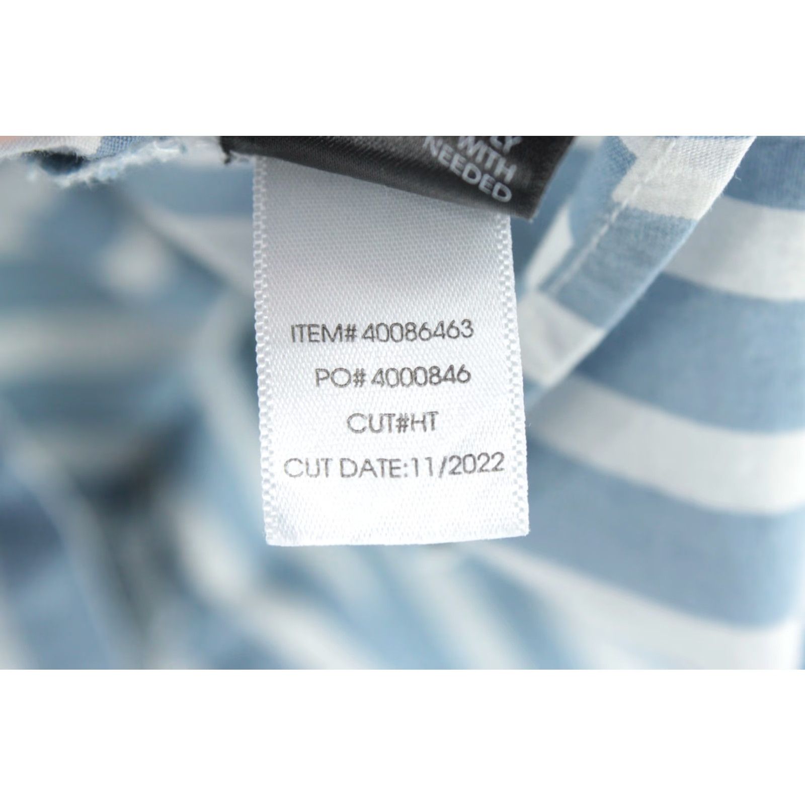Torrid Torrid Madison Poplin Blouse Womens 4 Blue Striped Button Up Long Sleeve Size S / US 4 / IT 40 - 5 Thumbnail