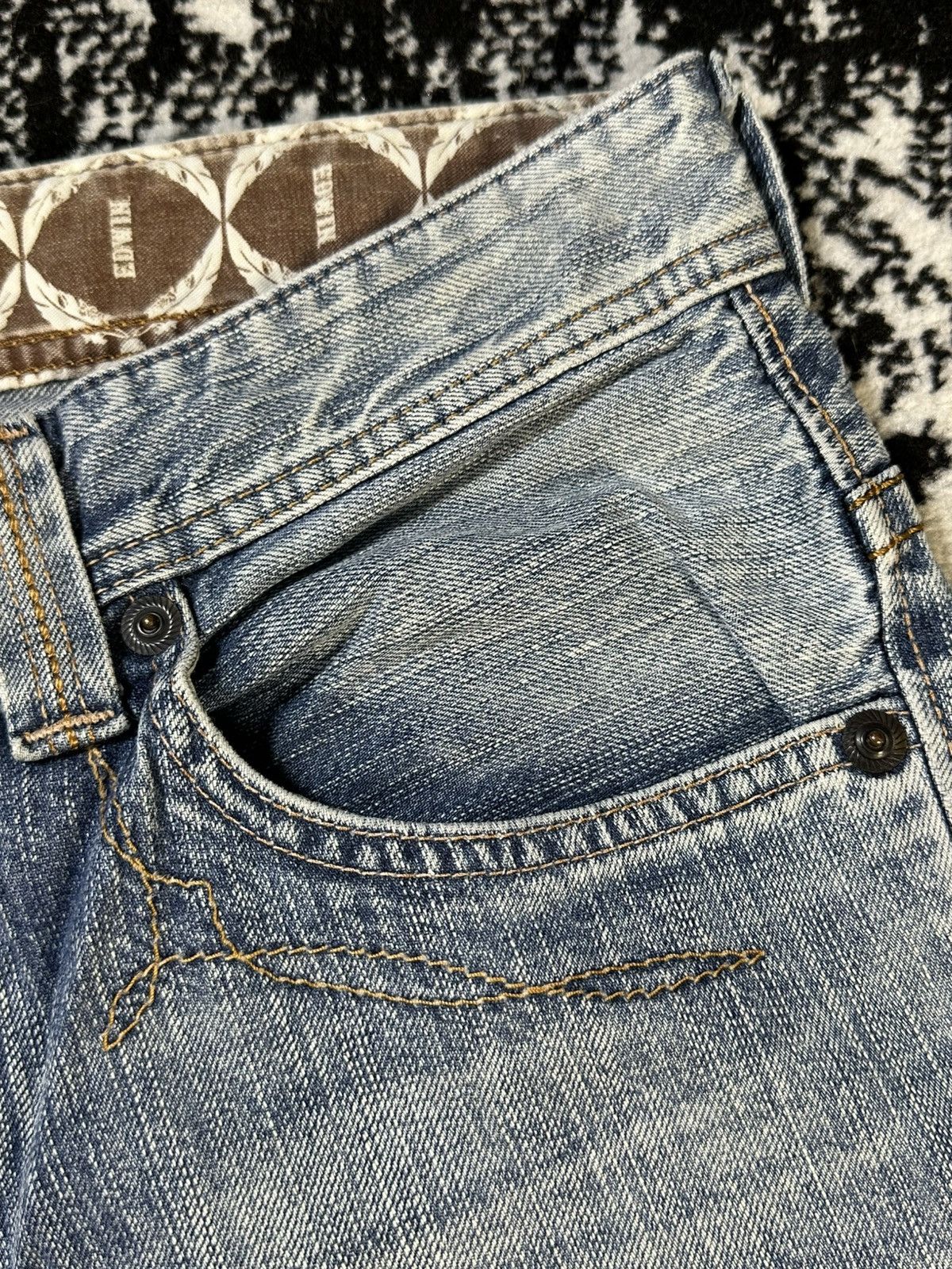 Kapital Flared Edwin Exclusive Vintage Mud Wash Jeans Size US 30 / EU 46 - 6 Thumbnail