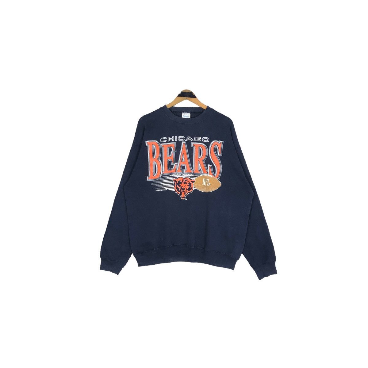 NFL Vintage 90s NFL Chicago Bears Crewneck Sweatshirt Big Logo Size US L / EU 52-54 / 3 - 2 Thumbnail