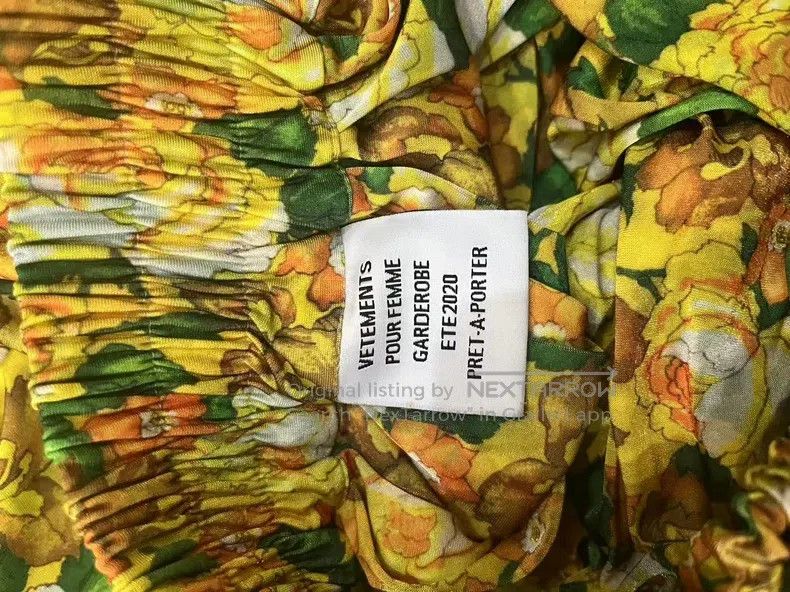 Vetements Vetements size S Yellow Floral Skirt Size 23" - 6 Thumbnail