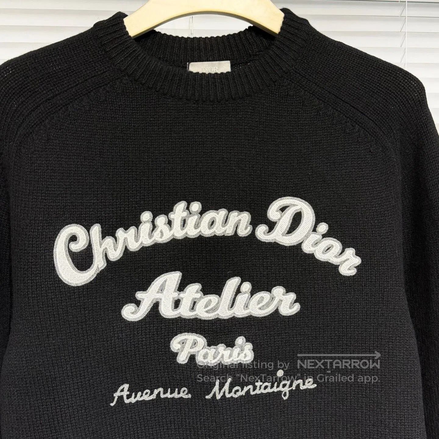 Dior Dior Knit Sweater with Embroidered Logo. Size US S / EU 44-46 / 1 - 3 Thumbnail