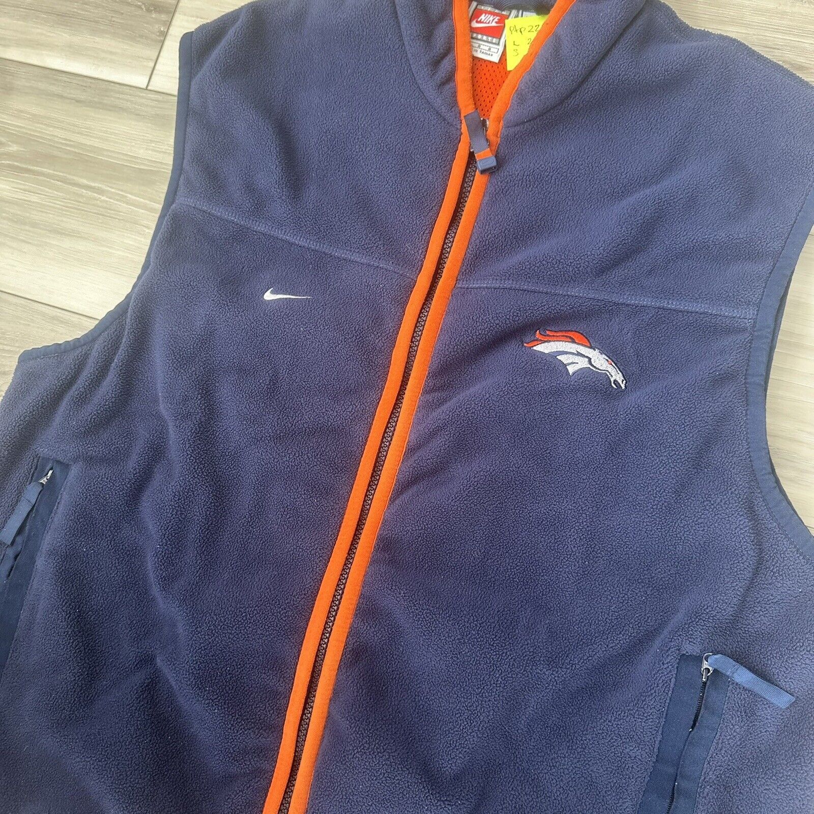 Nike NFL Denver Broncos VTG NIKE Team Fleece Vest Blue Mens Large Size US L / EU 52-54 / 3 - 2 Thumbnail