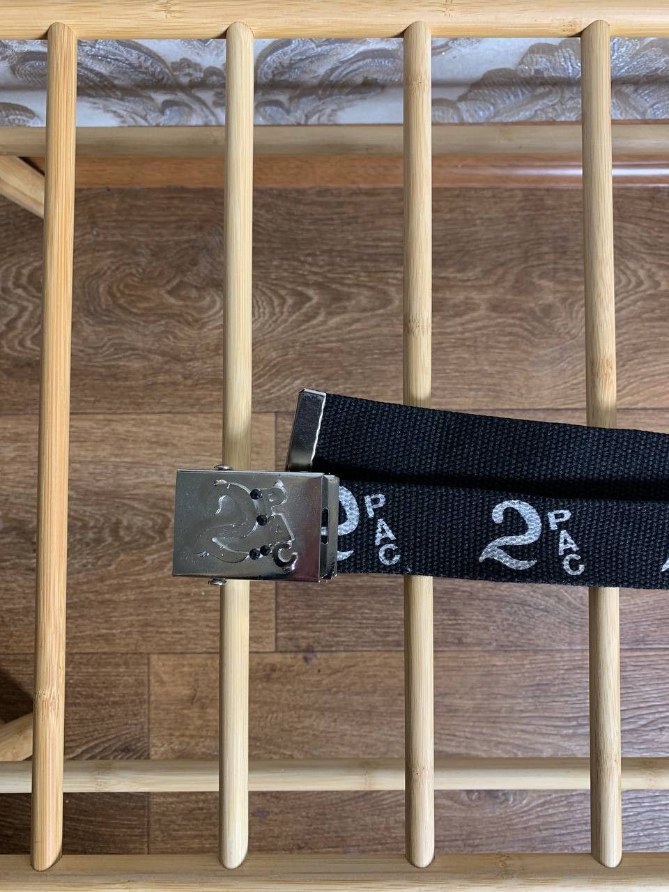 Band Tees Vintage 2pac Tupac Shakur Monogram Belt Retro Rap Hip-Hop Size ONE SIZE - 2 Thumbnail
