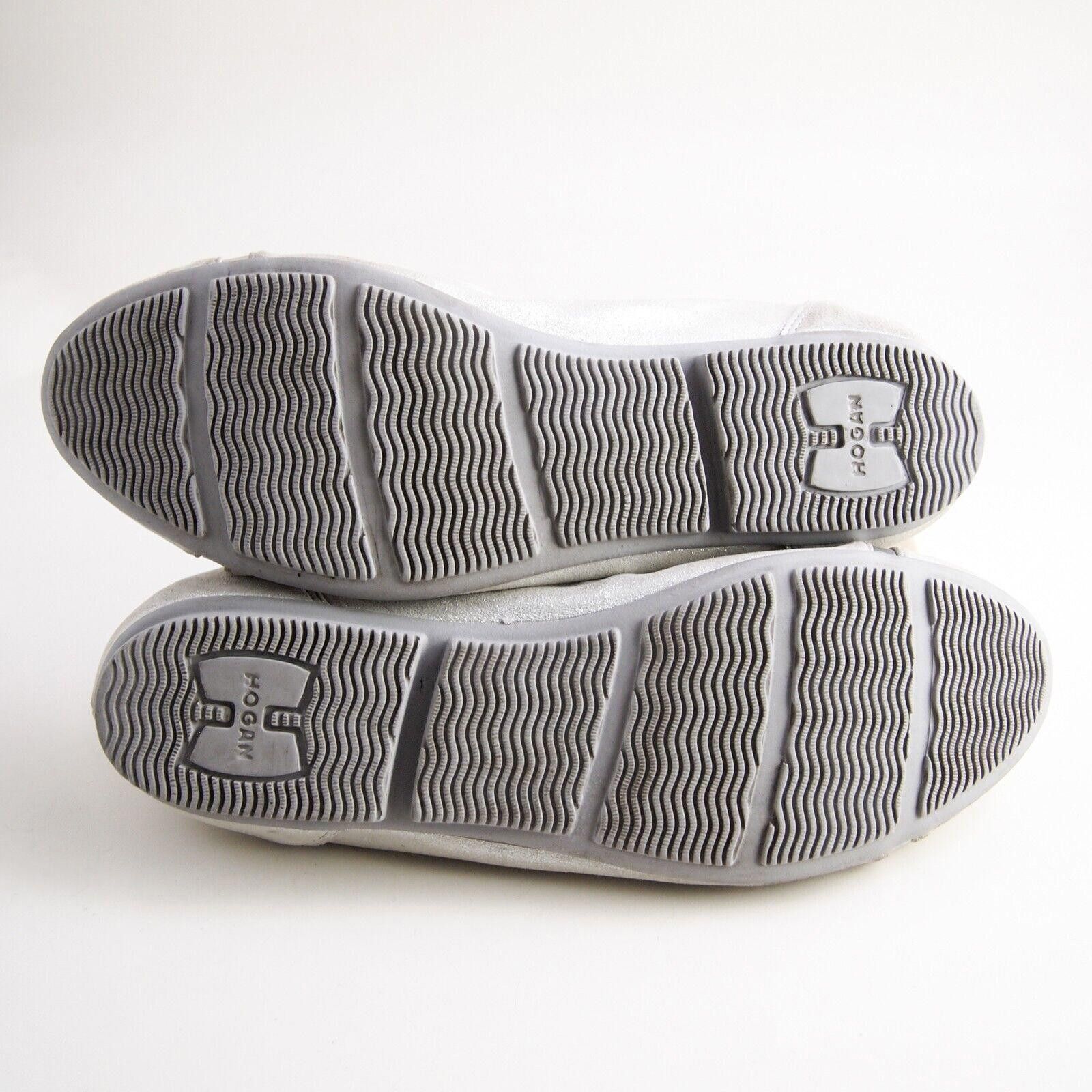 Hogan Hogan Ballet Flats Silver Gray Leather Suede EU 38.5 US 8.5 Size US 8.5 / IT 38.5 - 9 Thumbnail