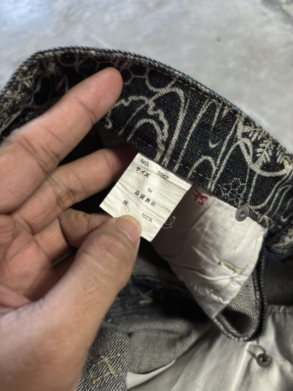 Japanese Brand GUMU buddha hindu japanese denim sukajan karakuri tamashii Size US 30 / EU 46 - 7 Thumbnail