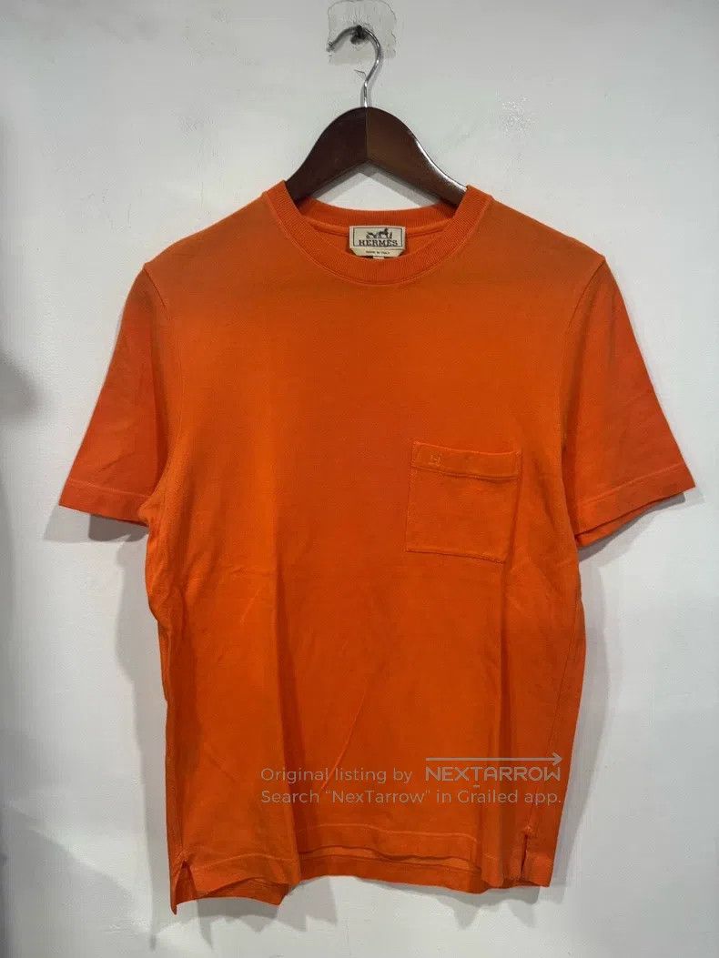 Hermes Hermes Orange short-sleeve T-shirt Size S / US 4 / IT 40 - 1 Thumbnail