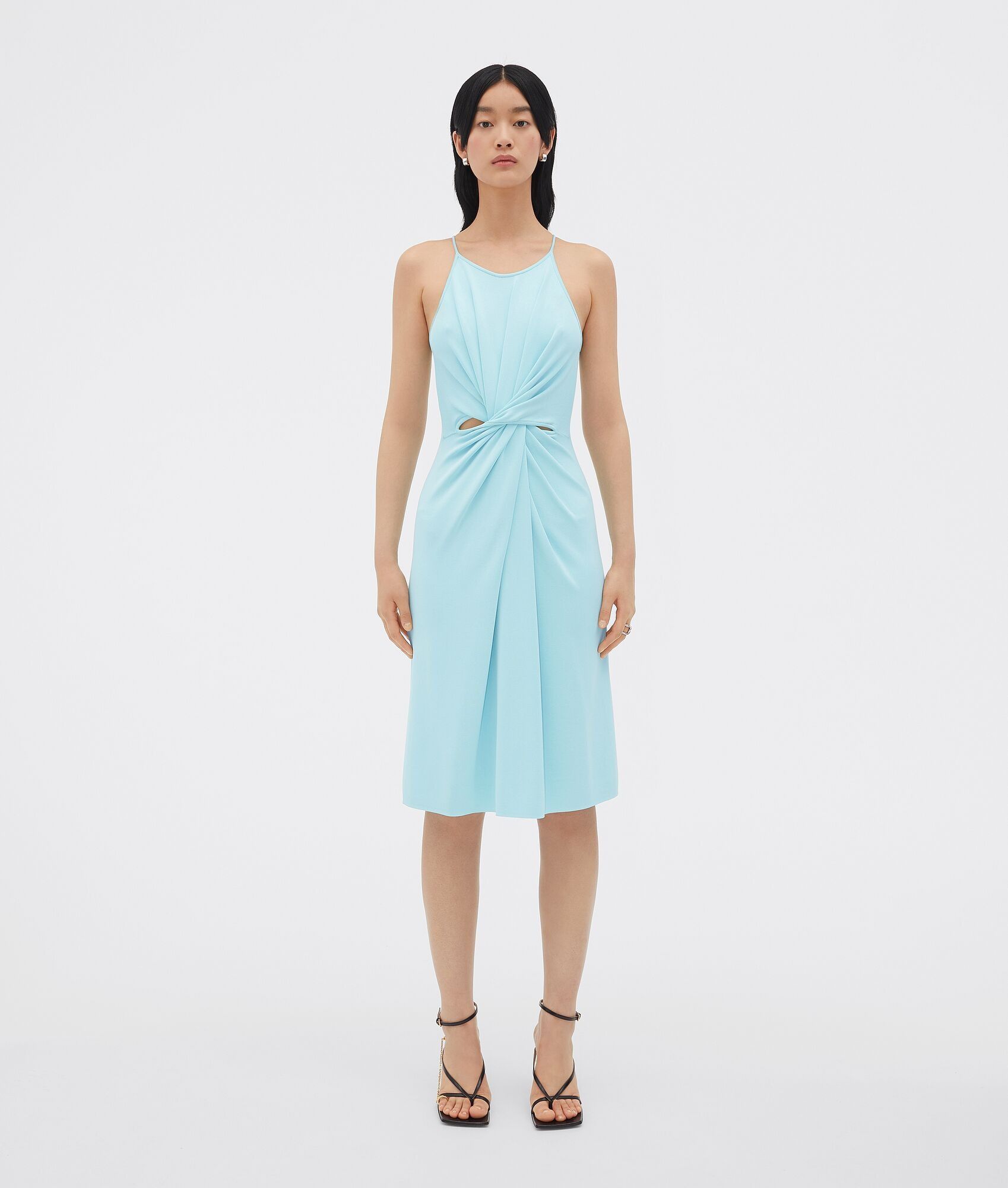 Bottega Veneta o1bcso1str0425 Dress in Pale Blue Size L / US 10 / IT 46 - 1 Thumbnail