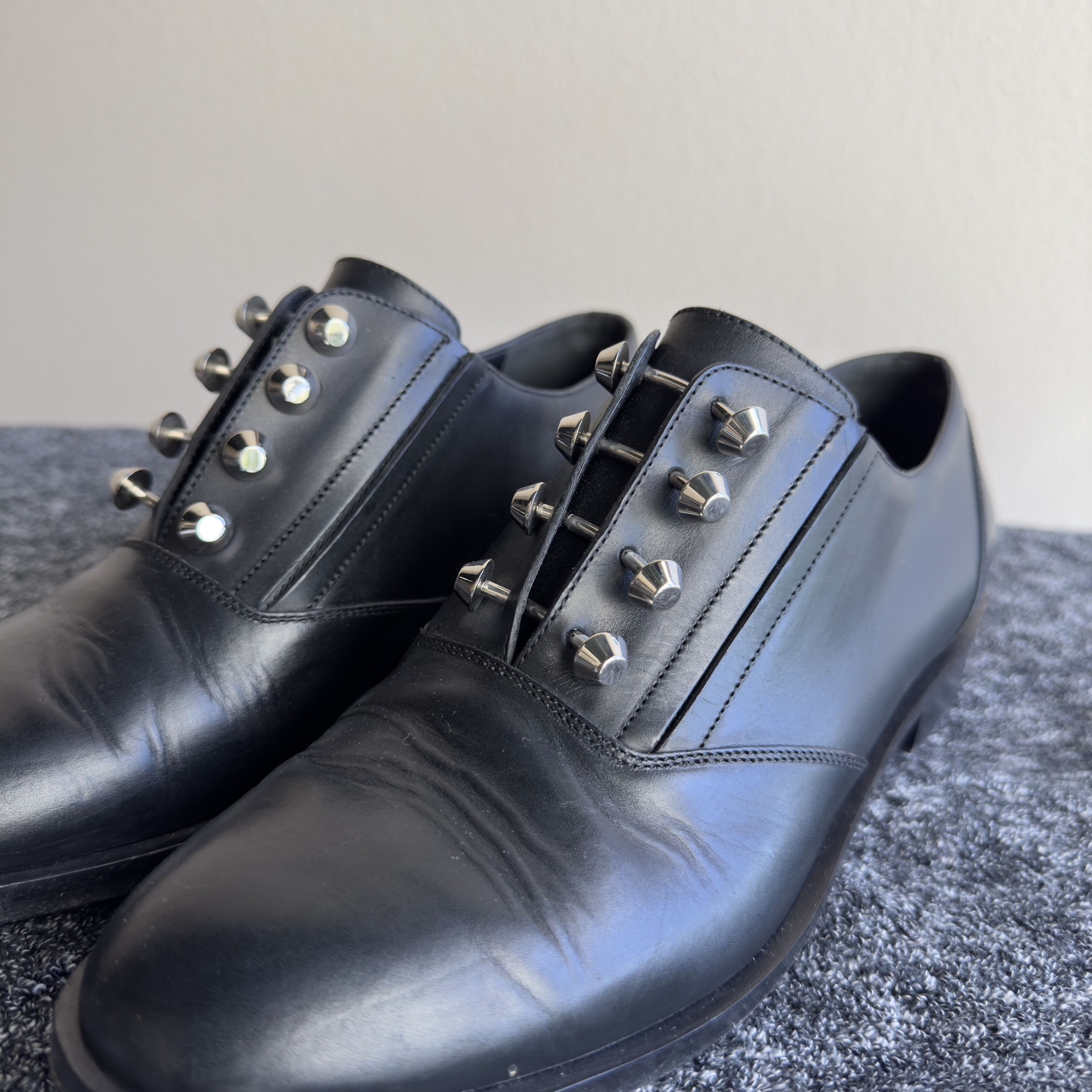 Balenciaga Balenciaga Leather Oxfords Size US 9.5 / IT 39.5 - 2 Thumbnail