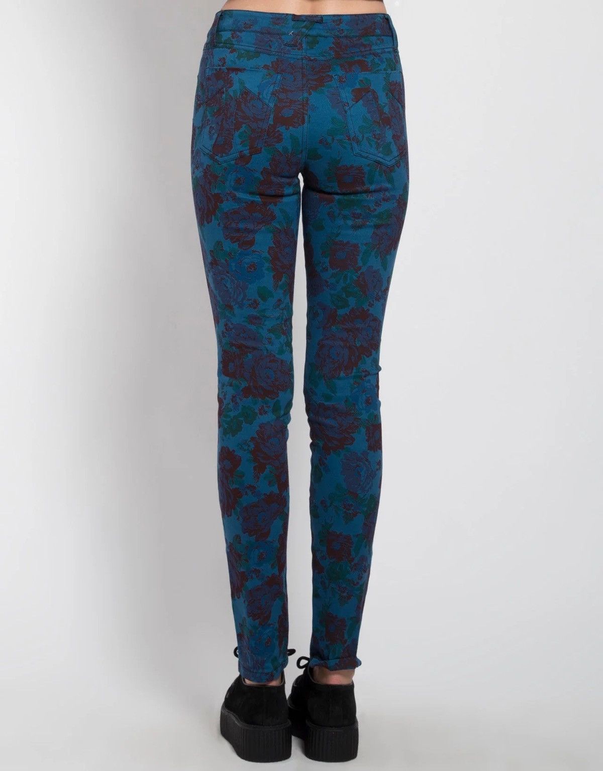 Tripp NYC Tripp NYC Archive Floral Skinny Pants Skull Rivet Punk Goth Size 27" / US 4 / IT 40 - 7 Thumbnail