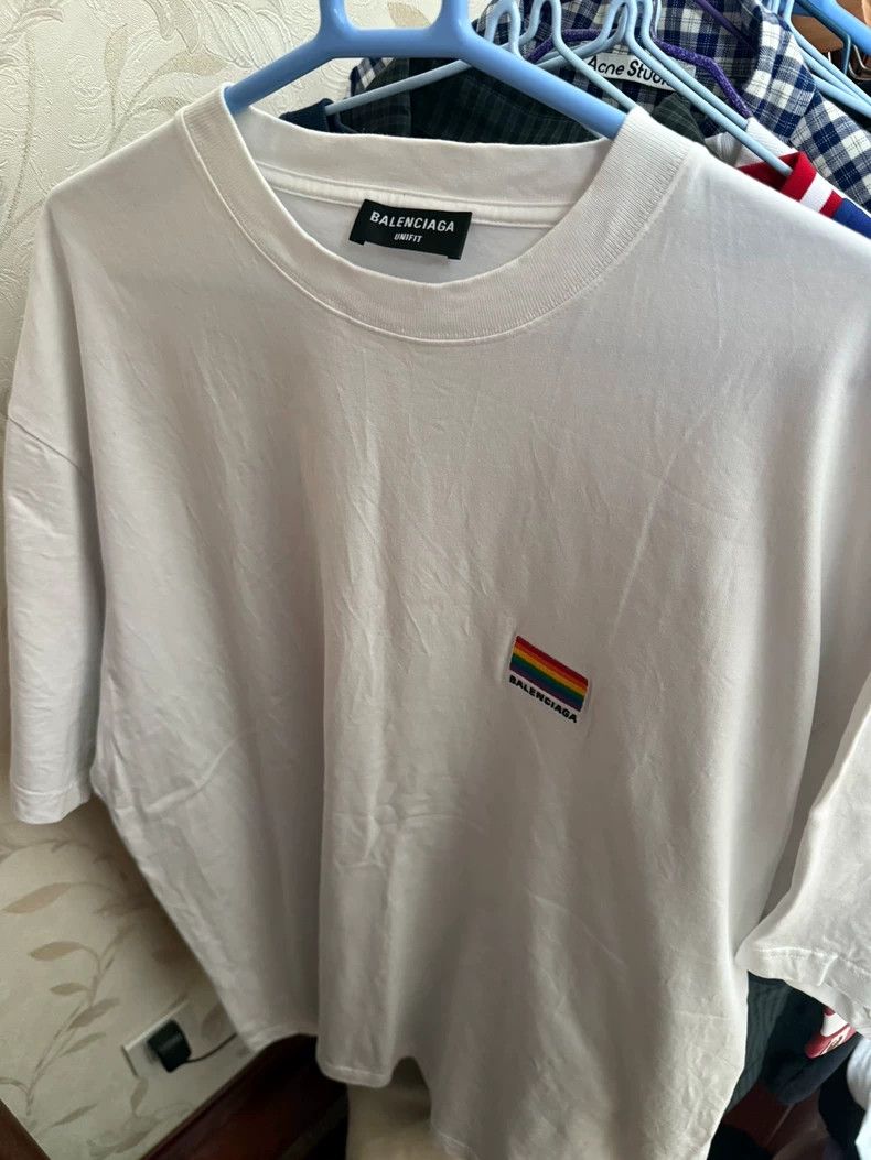 Balenciaga Rainbow embroidered logo