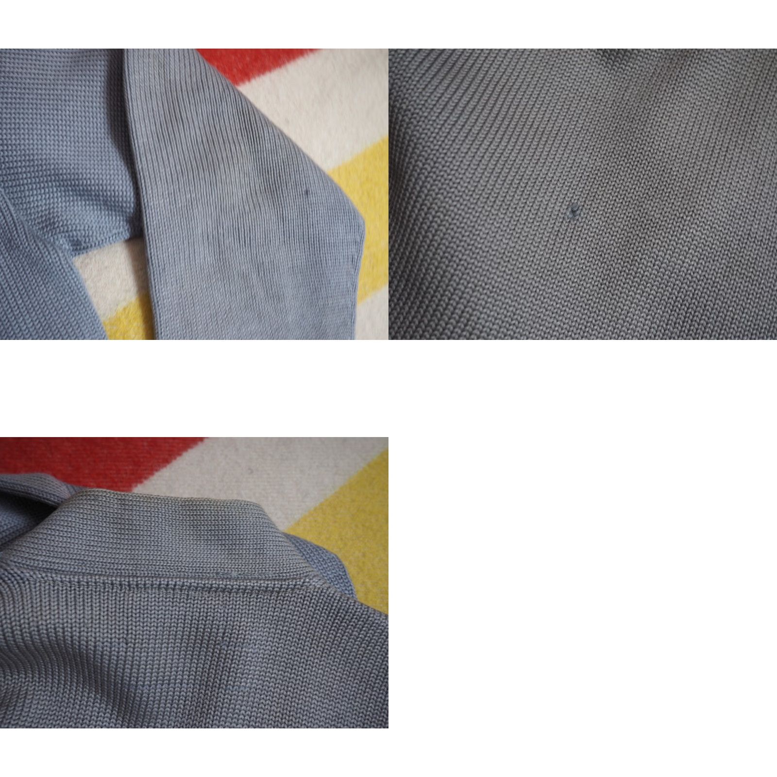 Vintage VTG Kandel Woolen Mills Oregon Blue Distress Faded Wool Letterman Sweater S Size US S / EU 44-46 / 1 - 8 Thumbnail