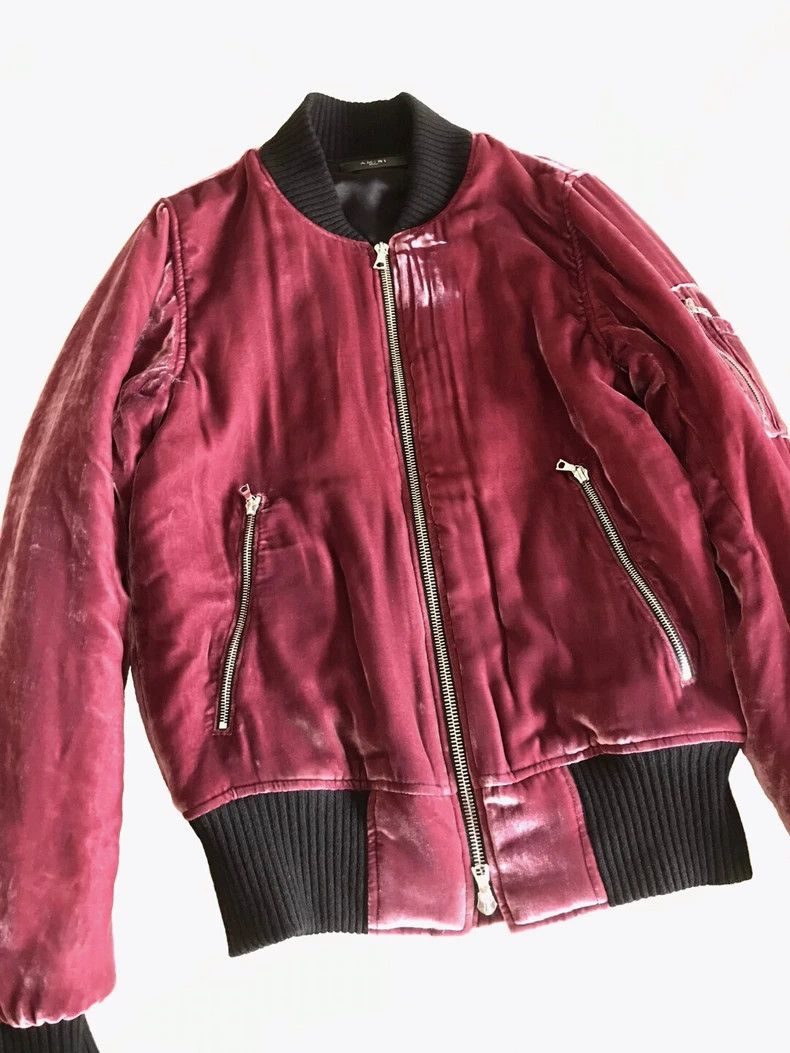 Amiri Amiri SS16 Velvet Bomber Jacket Size US S / EU 44-46 / 1 - 1 Thumbnail