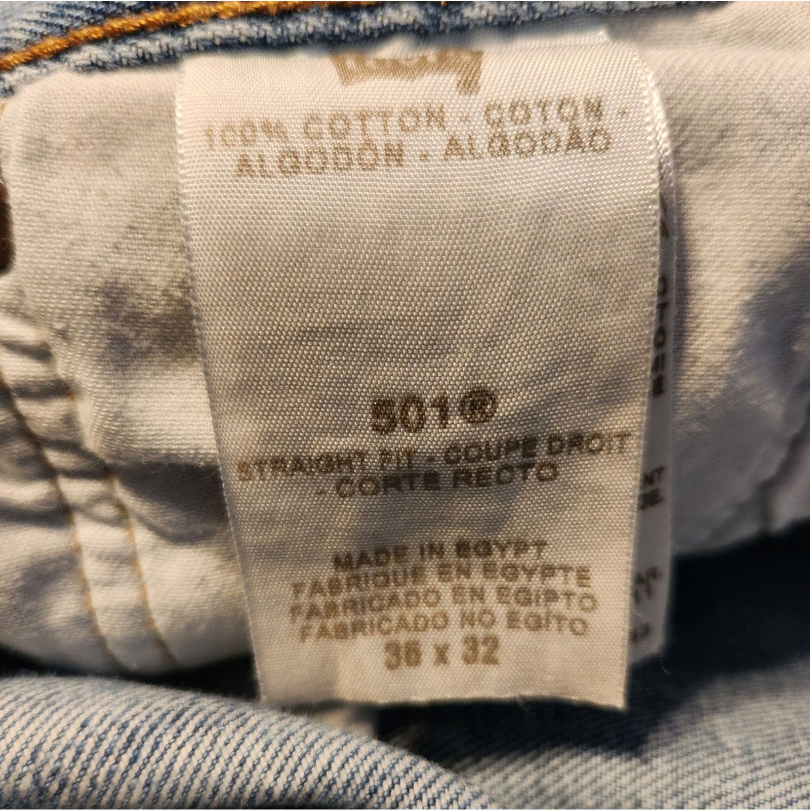 Levi's Levi's 501 Light Wash Straight button fly jeans 36/32 Size US 36 / EU 52 - 5 Thumbnail