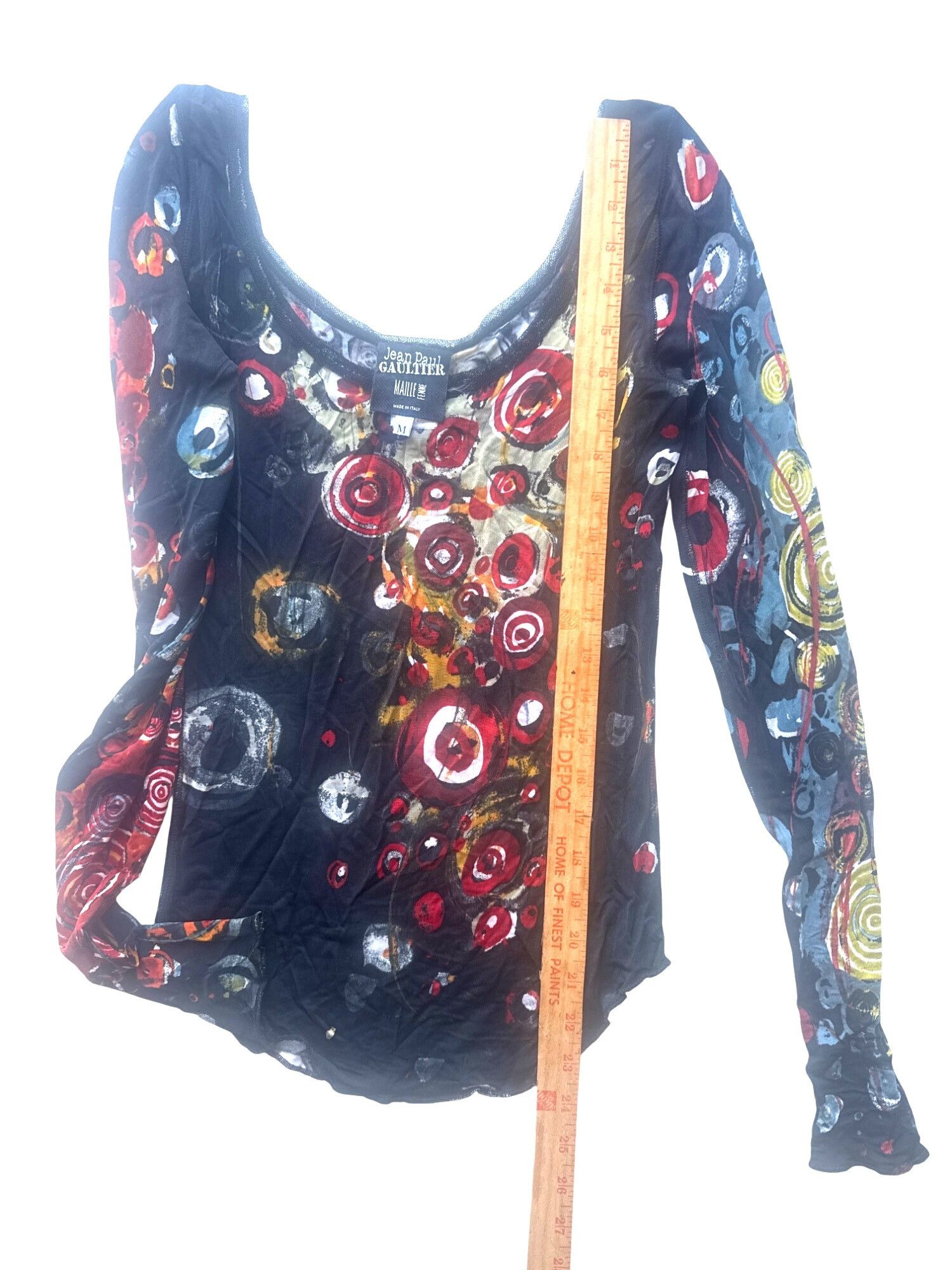 Jean Paul Gaultier Jean Paul Gaultier Mesh top bright size Medium M Med abstrac Size M / US 6-8 / IT 42-44 - 3 Thumbnail