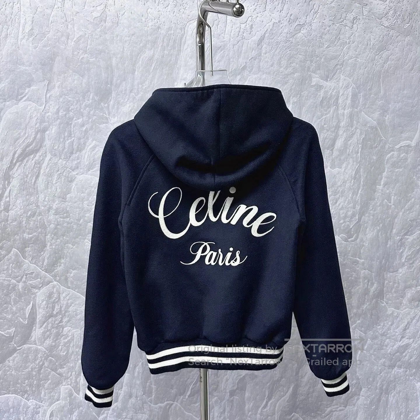 Celine celine embroidered hooded zip-up jacket. Size S / US 4 / IT 40 - 2 Thumbnail