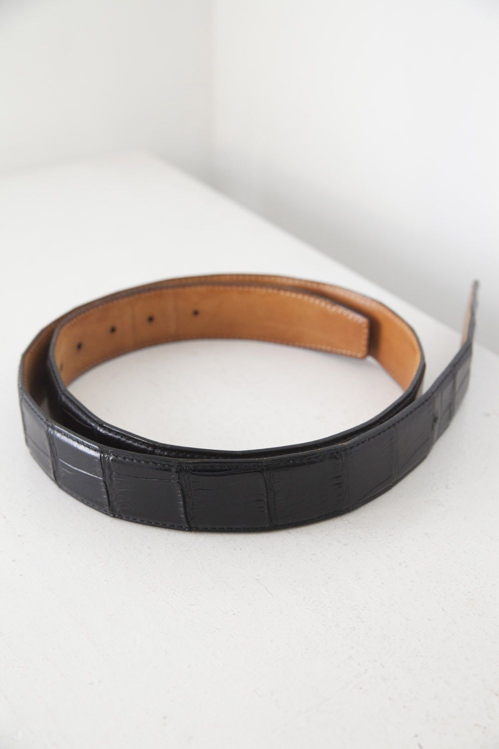 Other Zéle Paris crocodile belt w/ buckles Size 30 - 8 Thumbnail