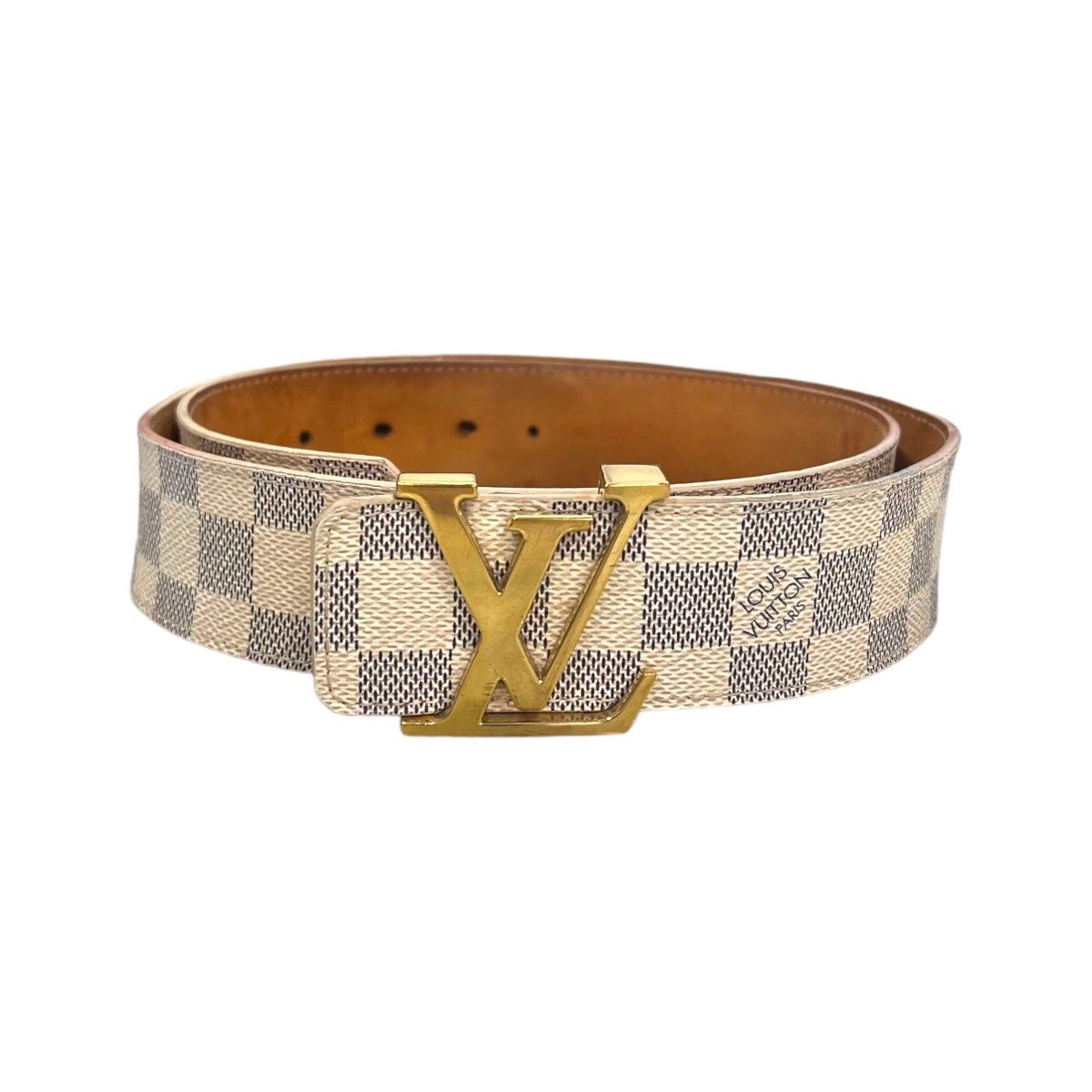 Louis Vuitton Initiales 25MM Damier Azur Pattern Belt Kit - Neutrals Belts,  Accessories - LOU790416