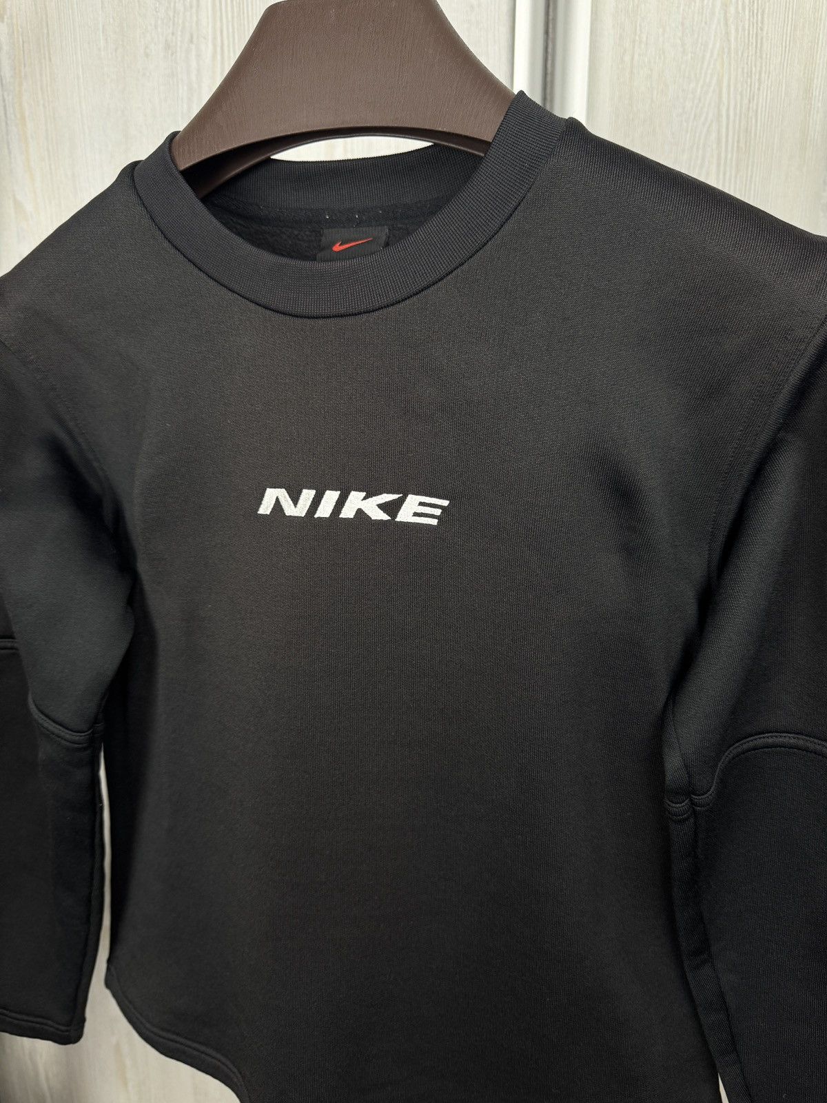 Nike 90s rare Vintage NIKE center logo black sweatshirt women's Size S / US 4 / IT 40 - 4 Thumbnail