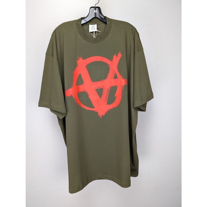 Vetements o1rshd1 T-Shirt Tee in Khaki Size US L / EU 52-54 / 3 - 1 Thumbnail