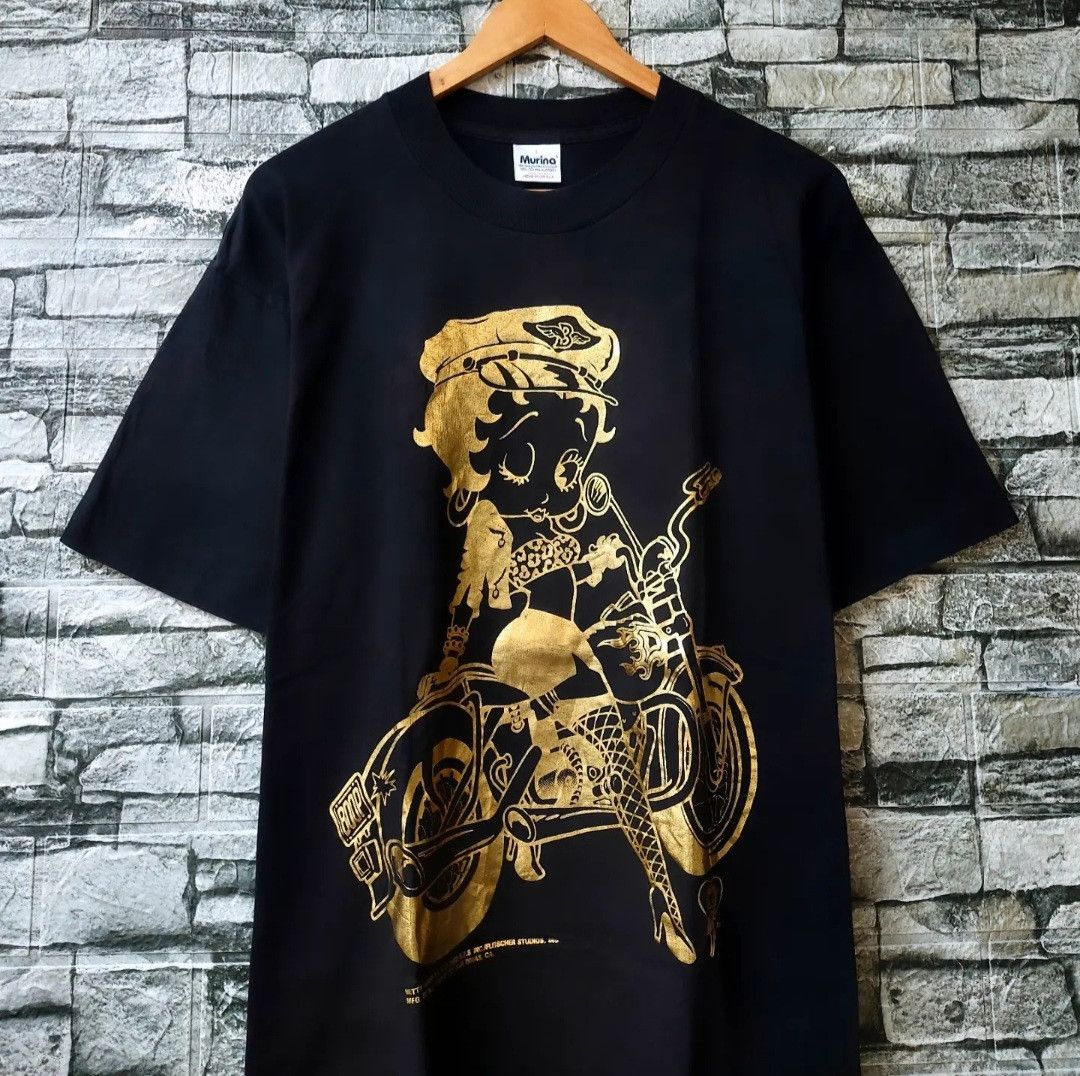 Cartoon Network Vintage 90s Betty Boop Gold Foil Tshirt Size US M / EU 48-50 / 2 - 2 Thumbnail