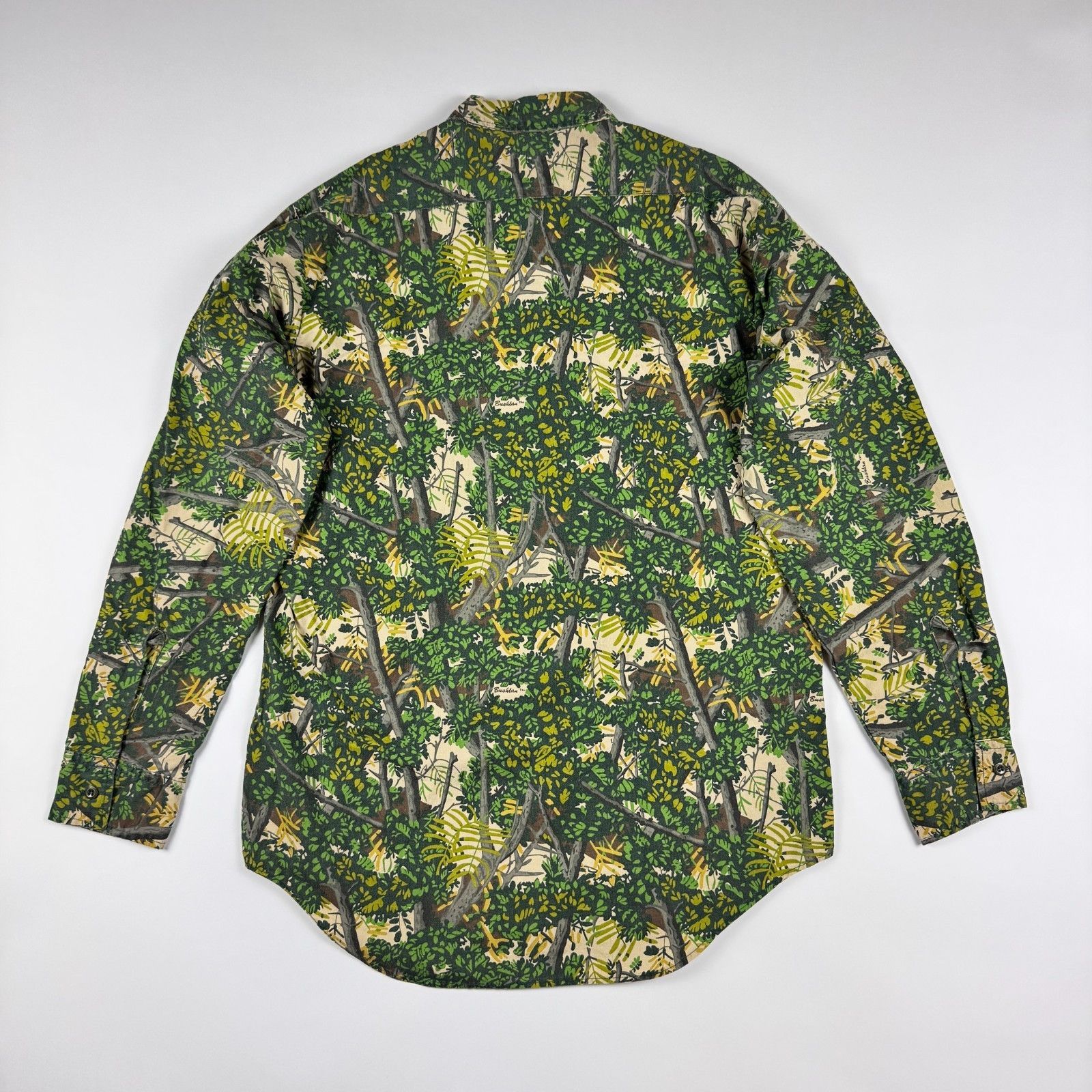 Vintage Vtg Bushlan Camo Hunting Shirt L Made in USA Tactical 90s Size US L / EU 52-54 / 3 - 7 Thumbnail