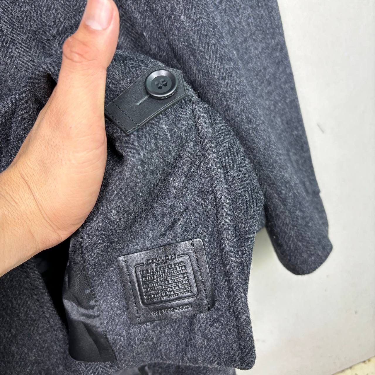 Coach COACH Wool Herringbone Overcoat Leather Elbow Patches Small Size US S / EU 44-46 / 1 - 9 Thumbnail