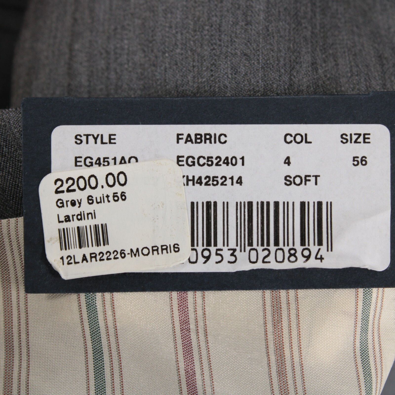 Lardini Lardini Suit Size US 46 Regular in Gray Size 46R - 7 Thumbnail