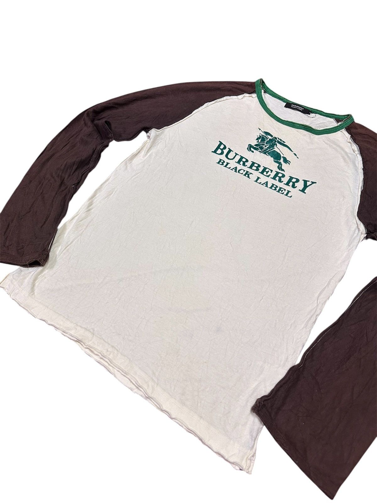 GOA 2000s Distressed Burberry Long Sleeve Rick Owens Y2K Style Size US S / EU 44-46 / 1 - 4 Thumbnail