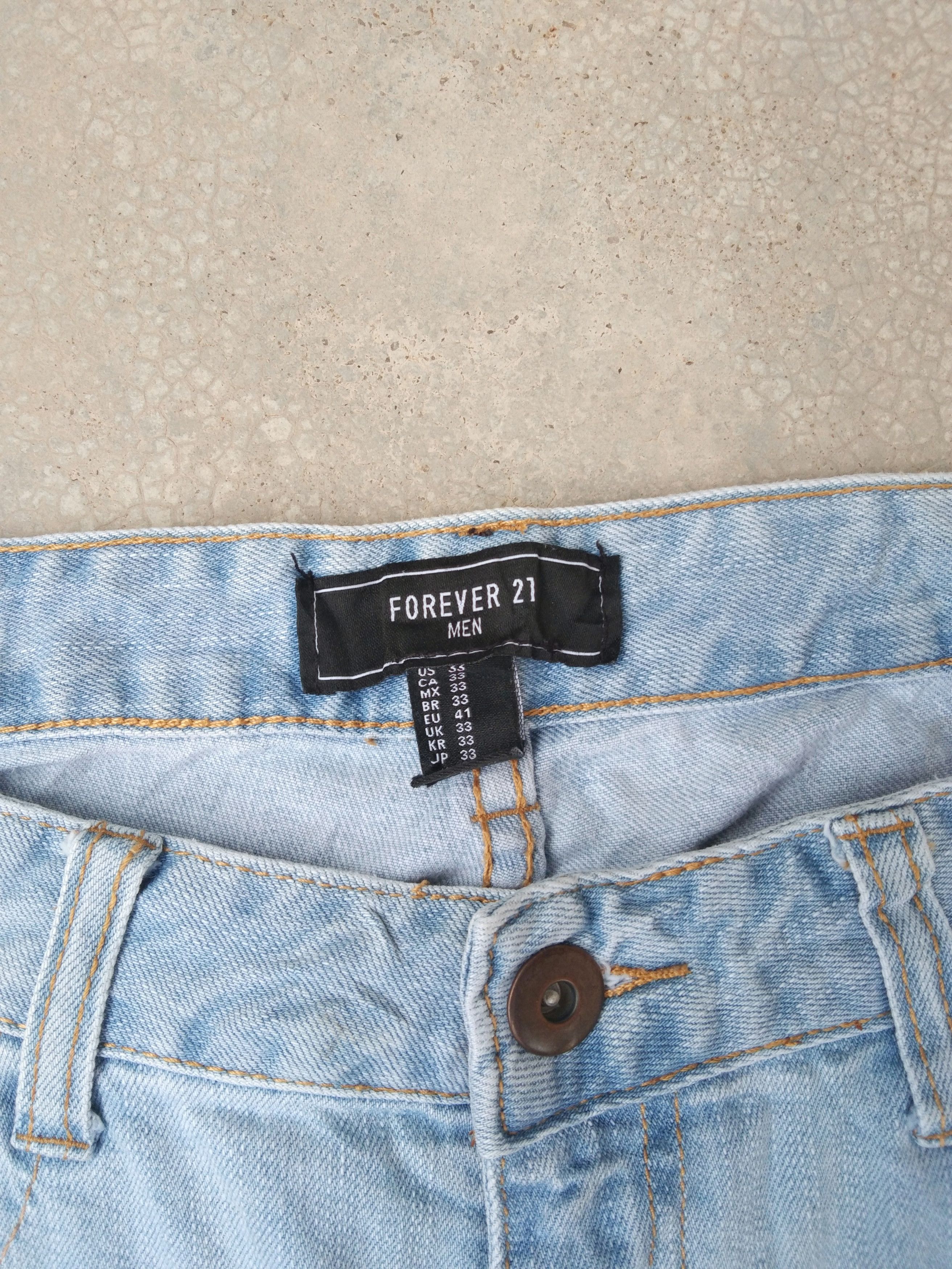Forever 21 × Jean Forever 21 Bikers Balmain Jeans Style 33x31 Size US 33 - 4 Thumbnail