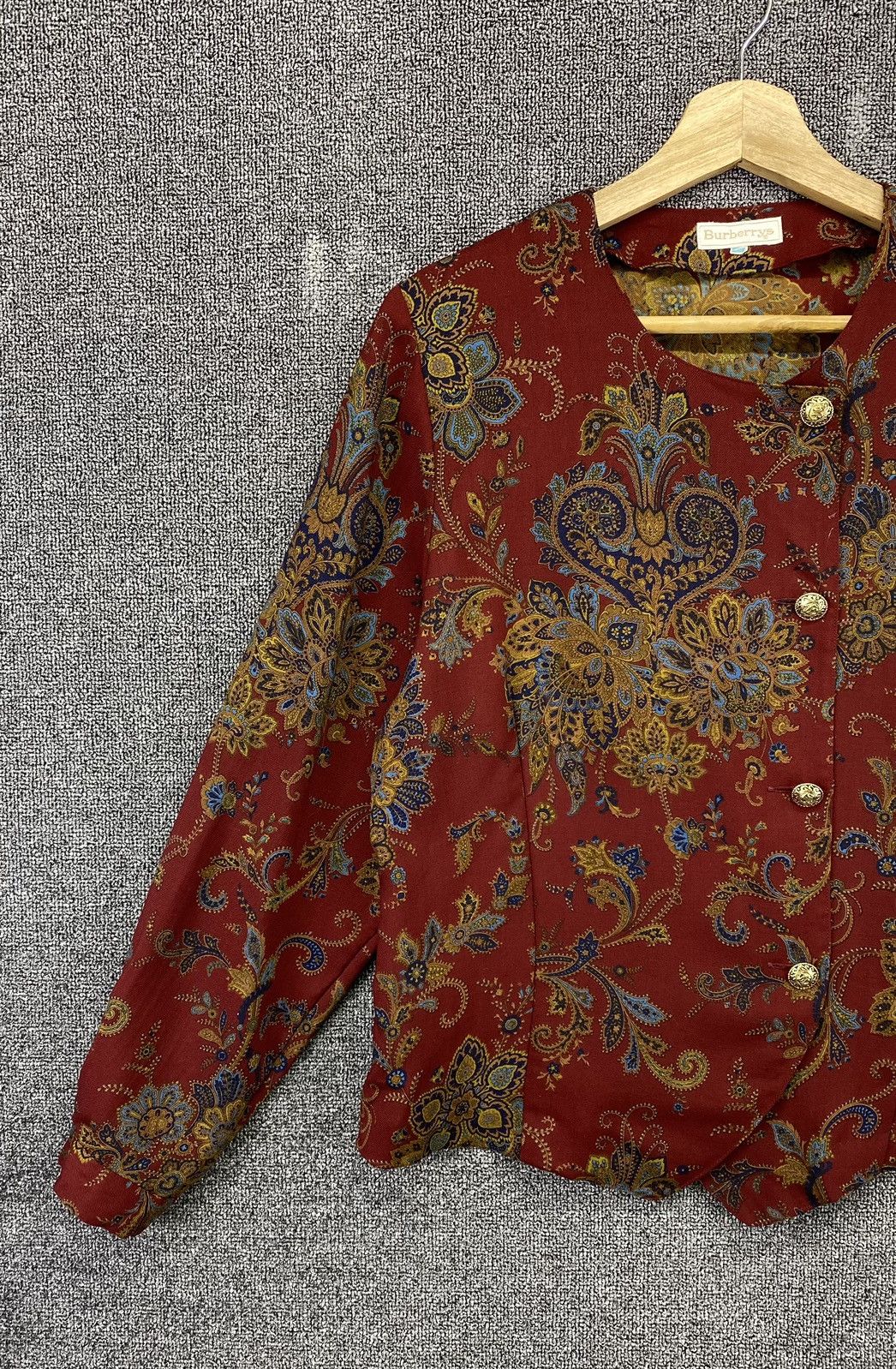 Burberry × Vintage Vintage Burberry Paisley Shirts Button Up Flannel Size M / US 6-8 / IT 42-44 - 3 Thumbnail