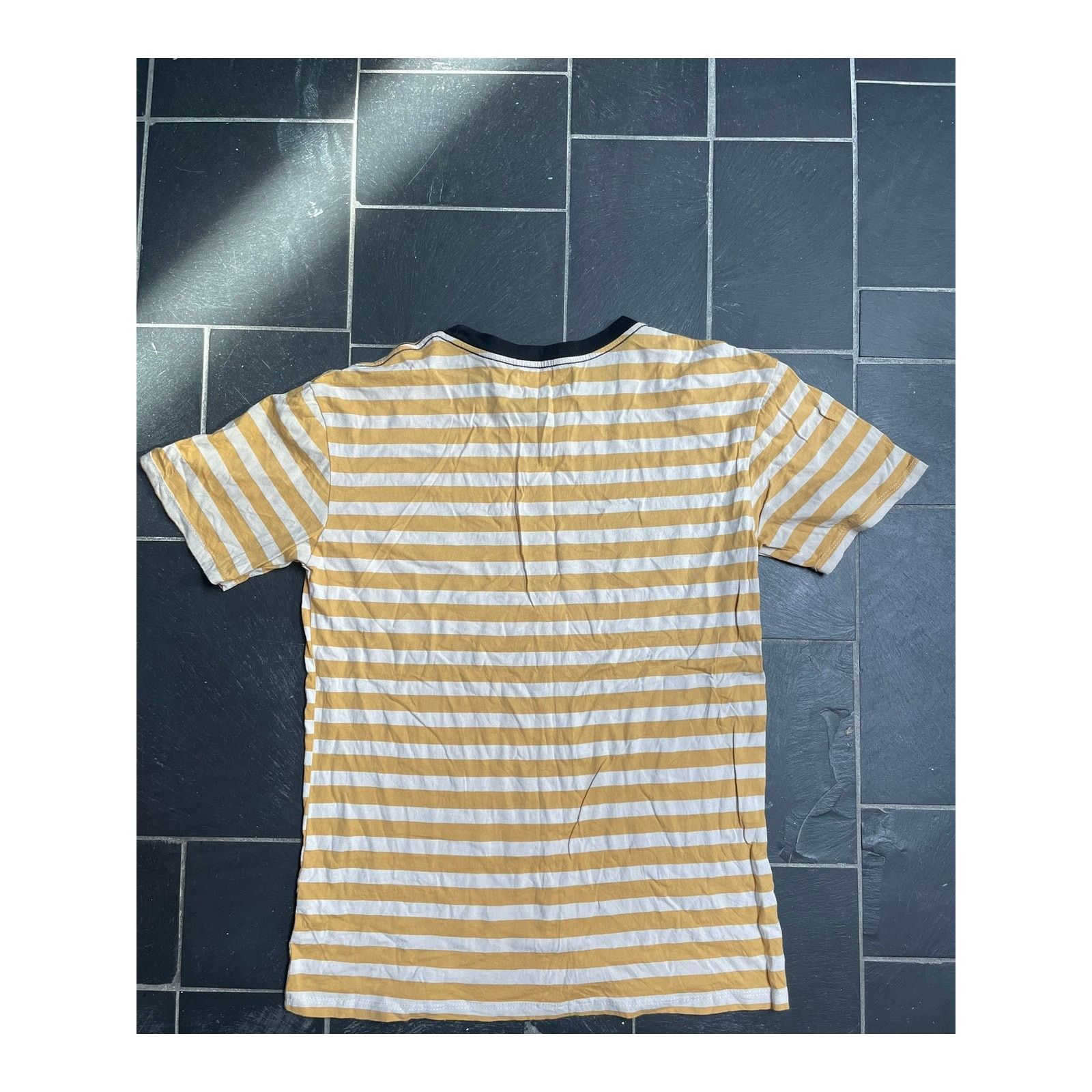 Pacsun Yellow White Striped With Black Color Tee Size Small Size US S / EU 44-46 / 1 - 3 Thumbnail
