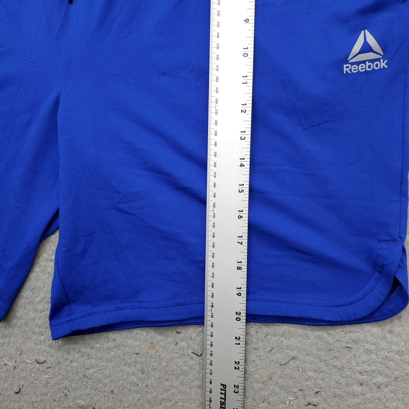 Reebok Reebok Activewear Shorts Mens 2XL Blue Slim Moisture Management Drawstring Waist Size US 39 - 3 Thumbnail