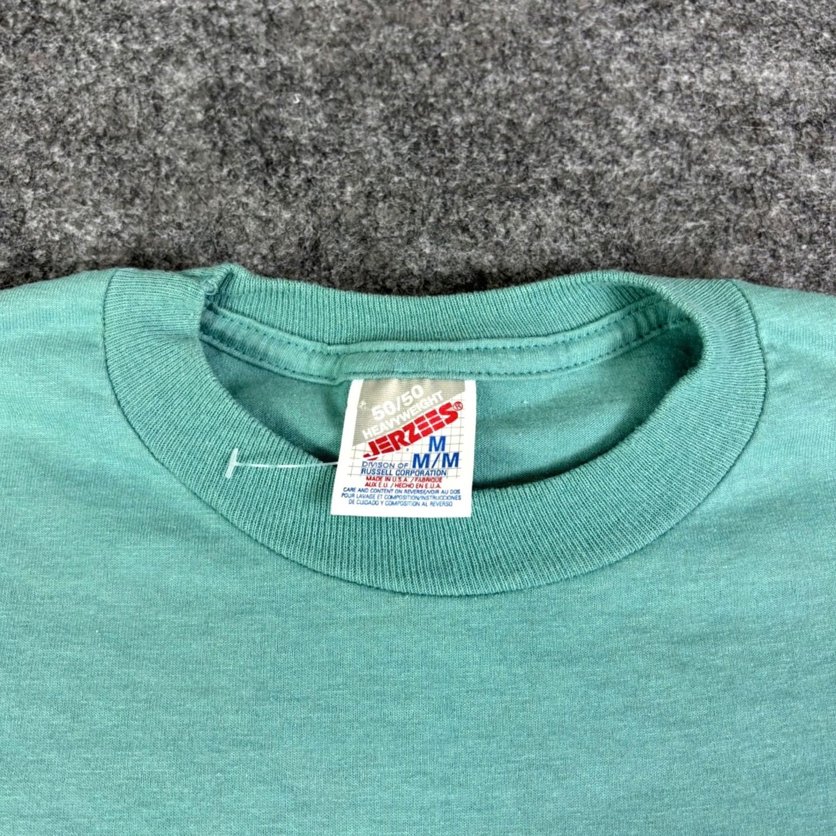 Jerzees VINTAGE Elvis Presley T Shirt Jerzees Teal Green Graphic Tee Mens Medium Size US M / EU 48-50 / 2 - 3 Thumbnail