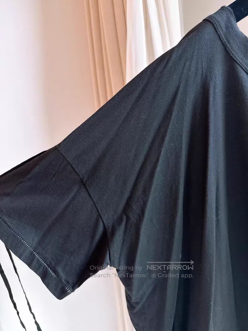 Ann Demeulemeester Ann Demeulemeester Black, irregular fringed T-shirt Size M / US 6-8 / IT 42-44 - 3 Thumbnail
