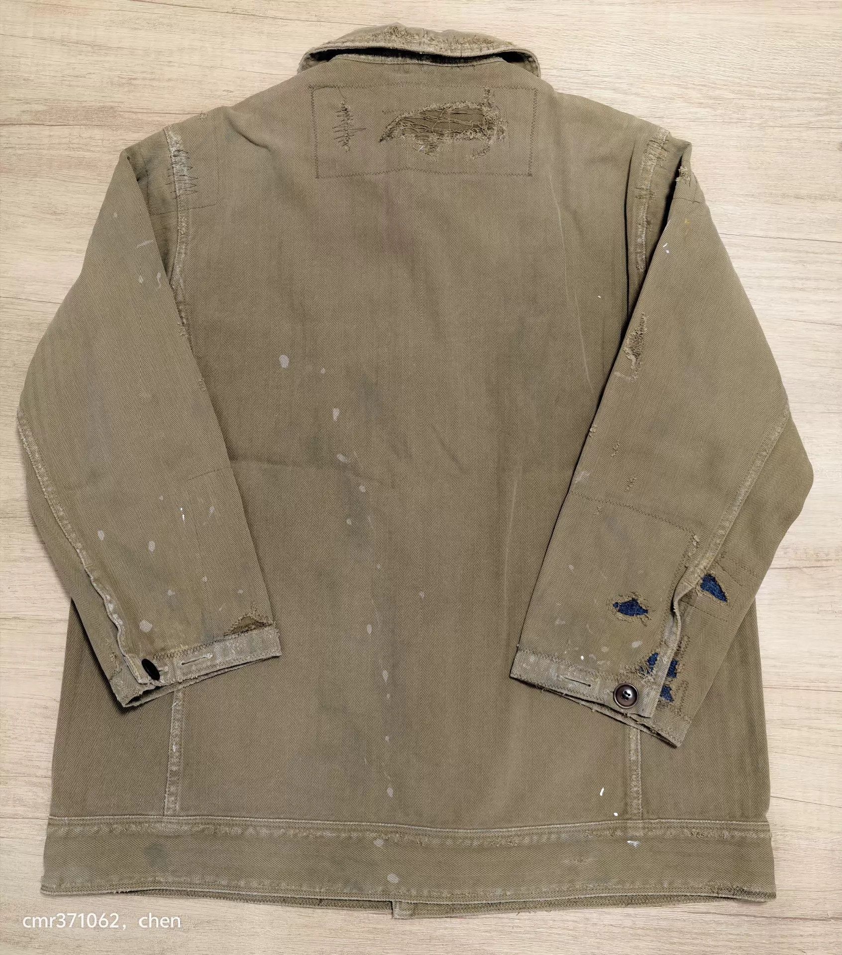 Visvim VISVIM 18SS Benny JKT Crash Herringbone Khaki Coat Size US L / EU 52-54 / 3 - 7 Thumbnail