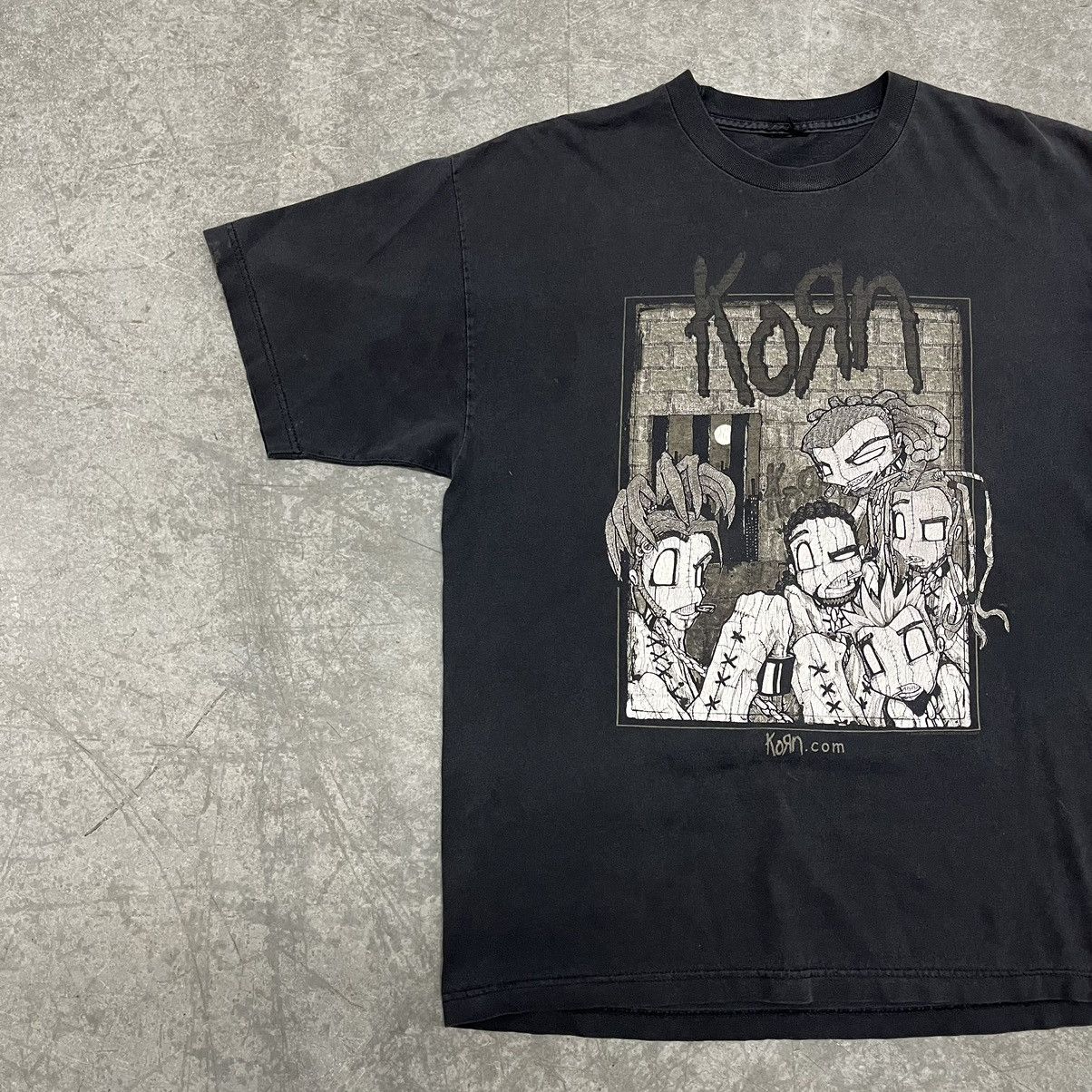 Vintage Korn Sick and Twisted 2000 Tour Black T-Shirt Y2K Vintage Size US L / EU 52-54 / 3 - 3 Thumbnail