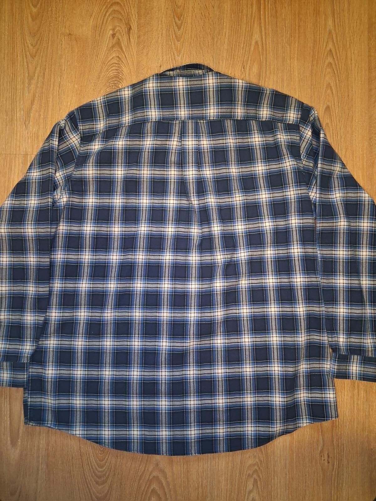 L.L. Bean LL Bean Flannel Button Up Shirt XXLT Blue Multicolor Plaid Size US XXL / EU 58 / 5 - 8 Thumbnail