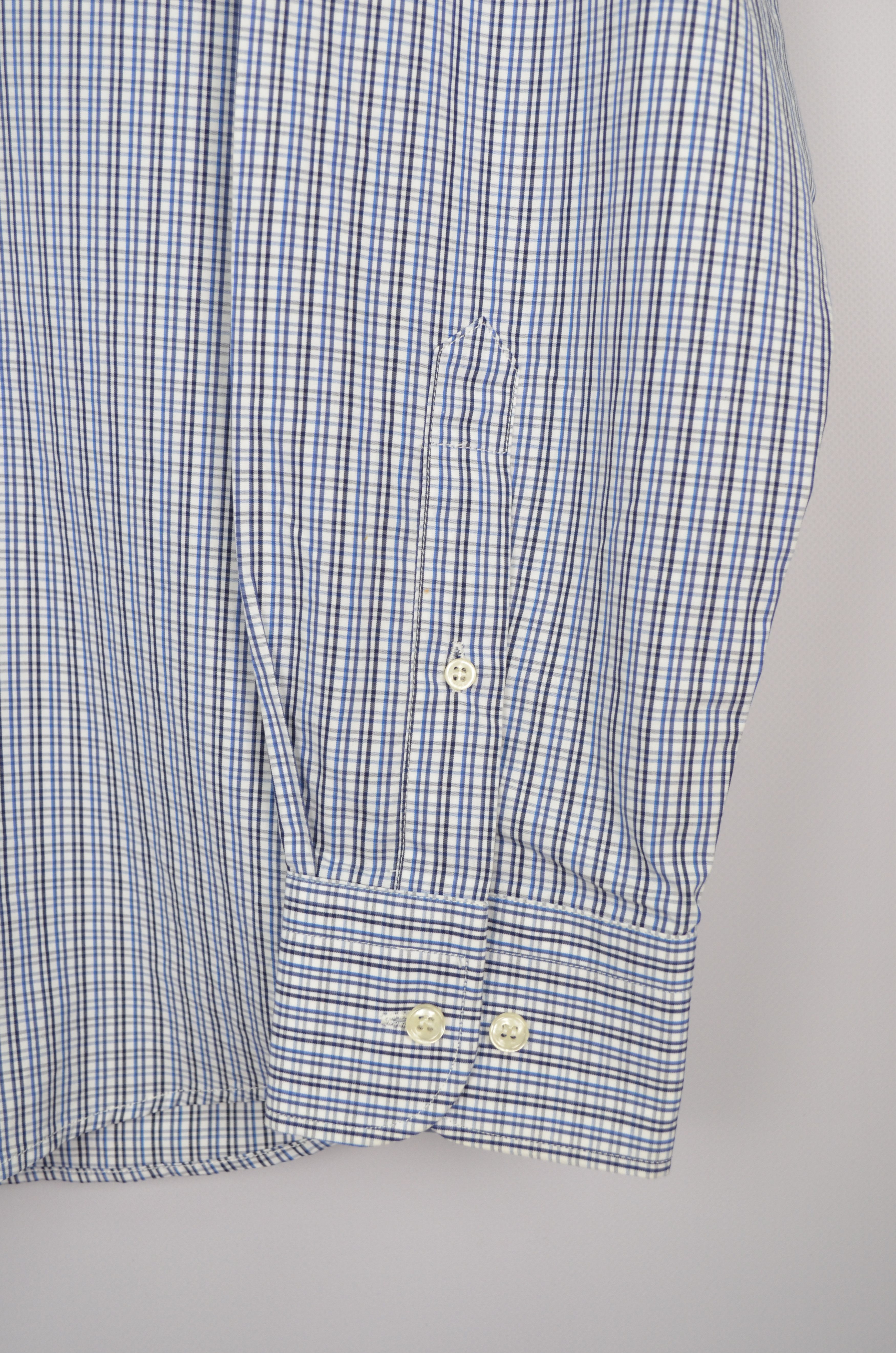Paul & Shark Paul&Shark White Blue Check Shirt Size XL (42) Luxury Size US XL / EU 56 / 4 - 6 Thumbnail