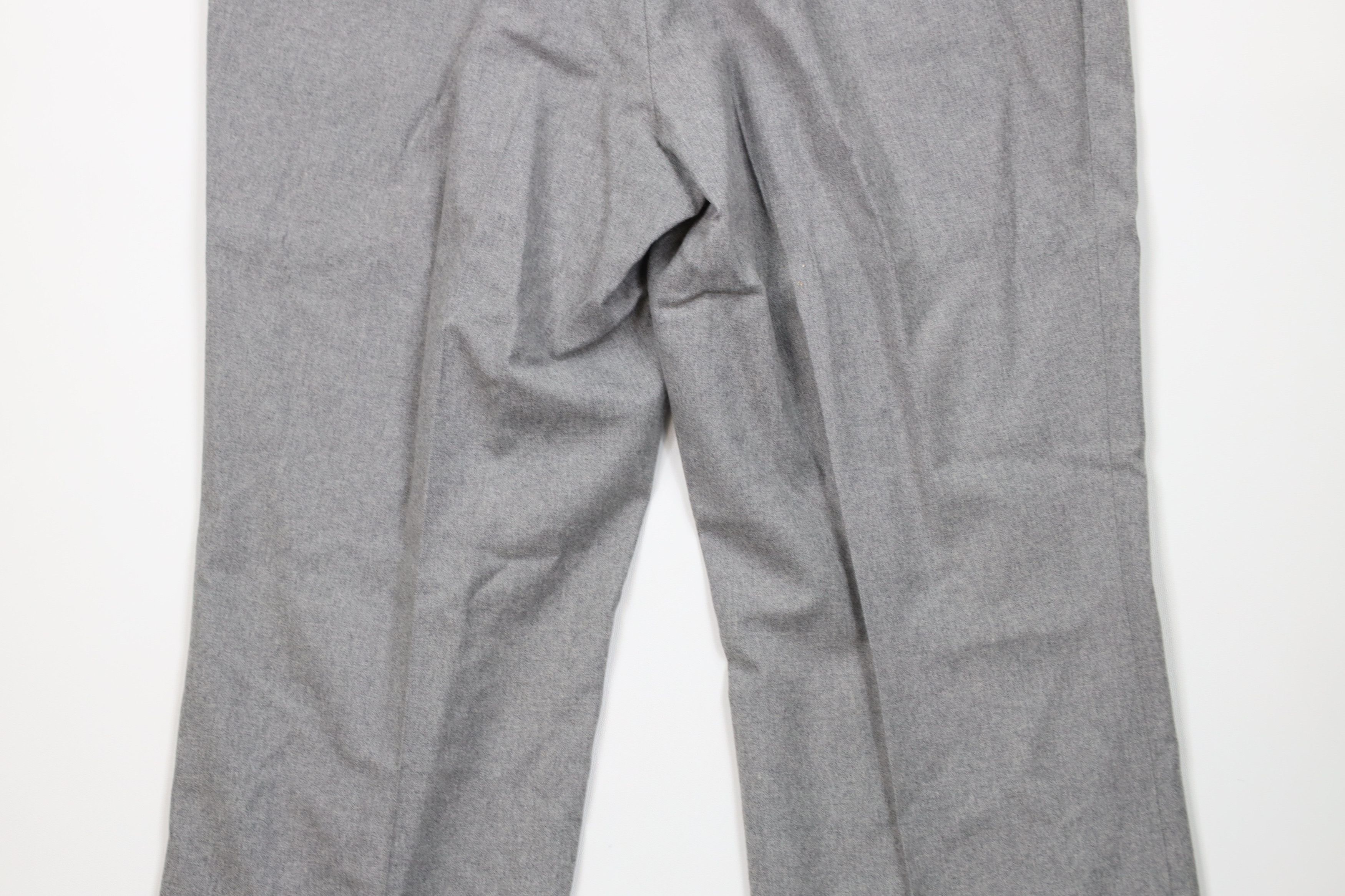 Vintage Vintage 70s Streetwear Back Wool Bell Bottoms Pants Gray USA Size US 36 / EU 52 - 11 Thumbnail