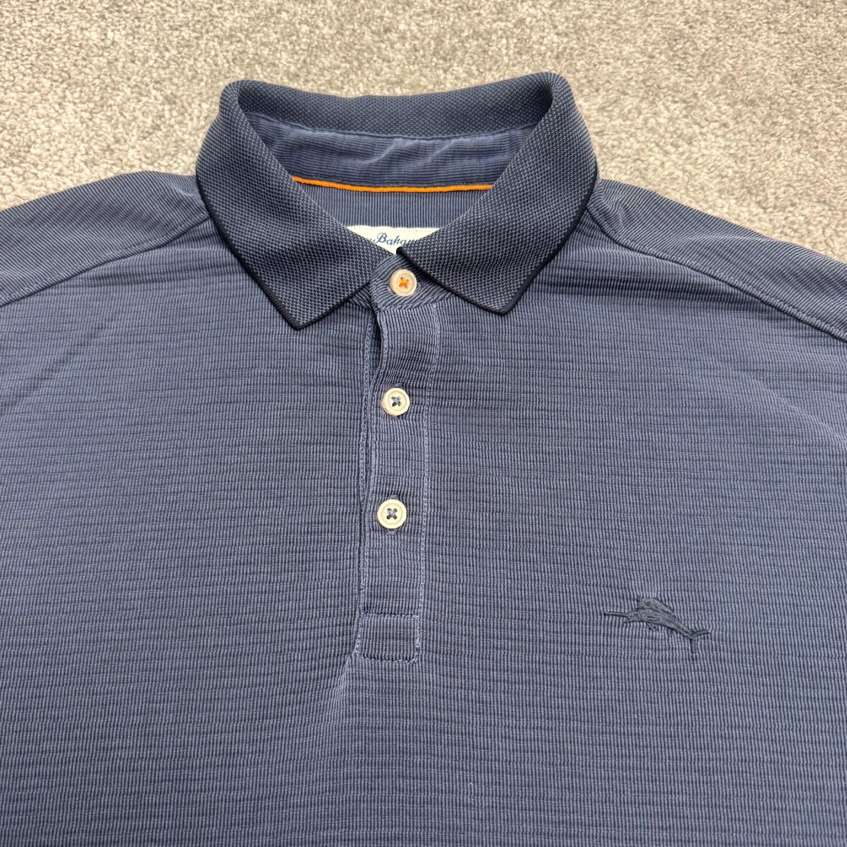 Tommy Bahama Tommy Bahama Polo Shirt Islandzone Mens Medium Navy Blue Short Sleeve Casual Size US M / EU 48-50 / 2 - 3 Thumbnail