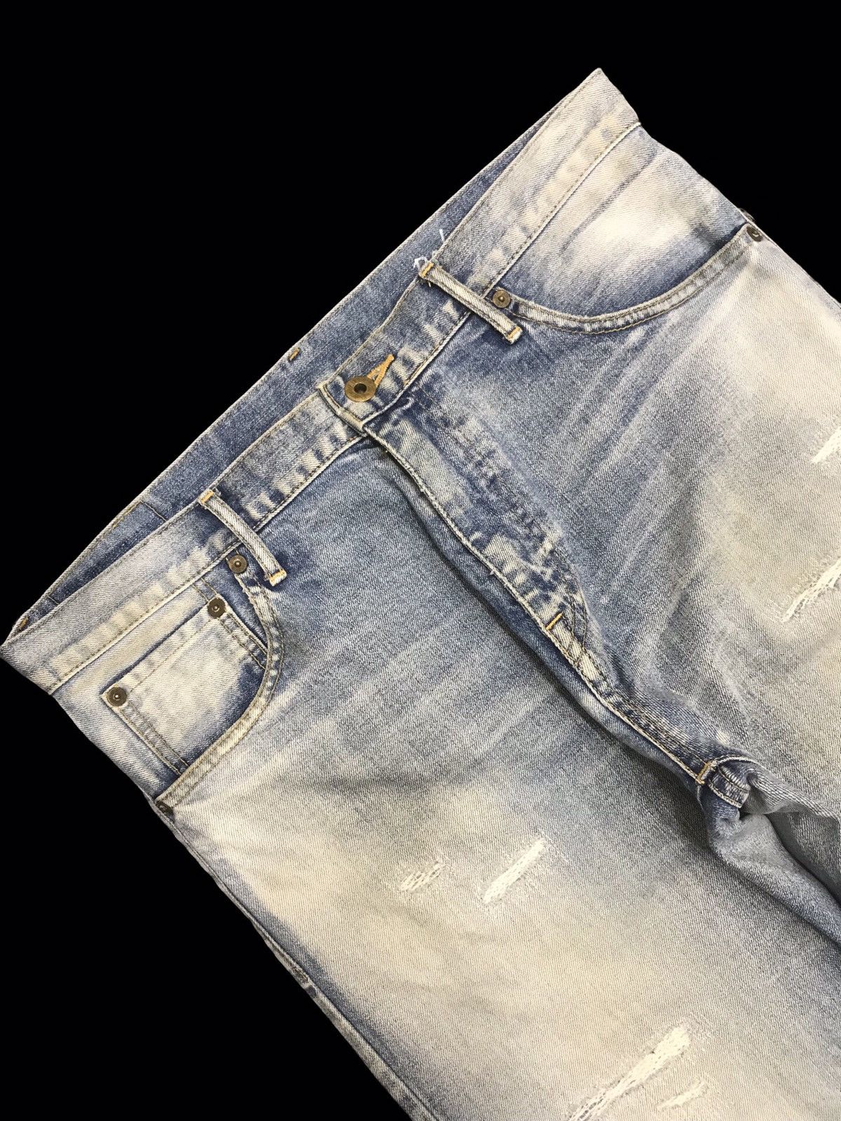 Japan Blue 💥ARCHIVAL💥JAPAN BLUE Craftman Palm Distressed Denim F130 Size US 34 / EU 50 - 7 Thumbnail