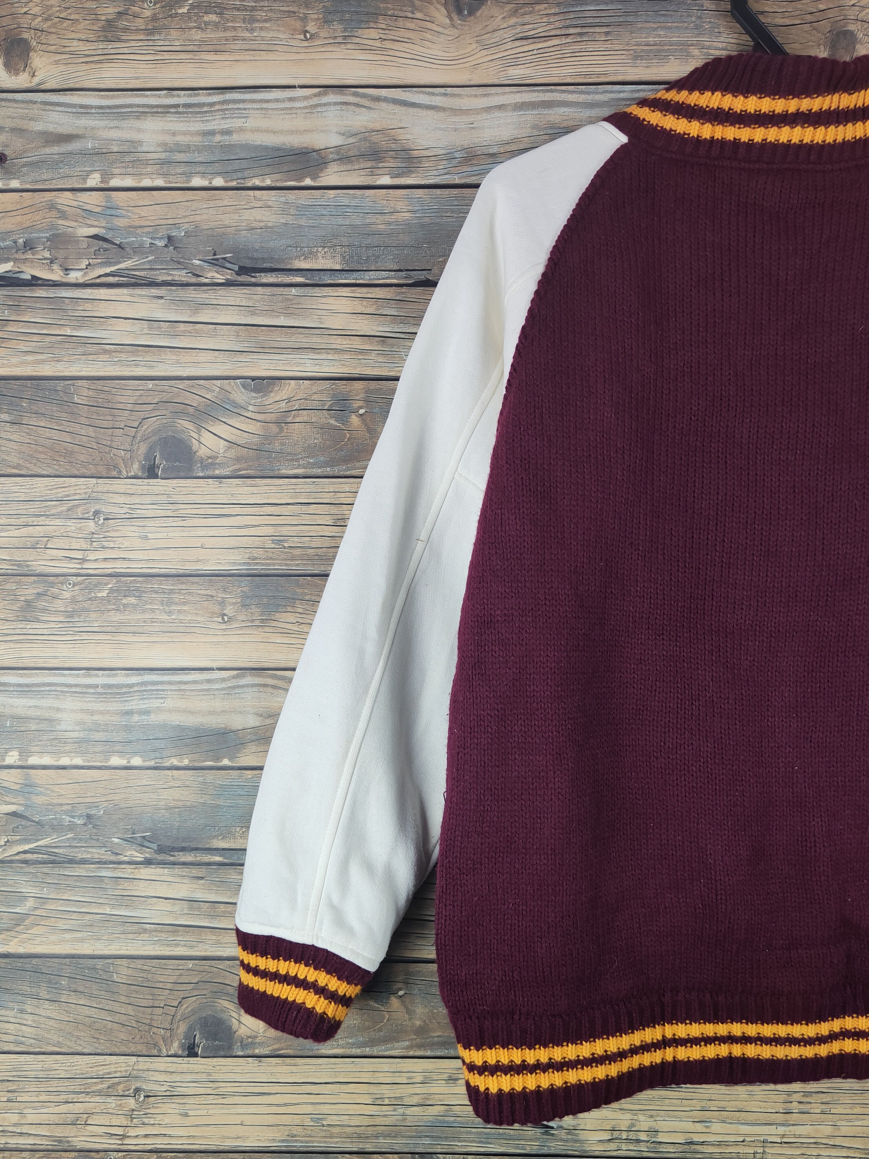 Vintage DL Japan vintage Maroon Varsity Jackets #1672 Size US M / EU 48-50 / 2 - 10 Thumbnail