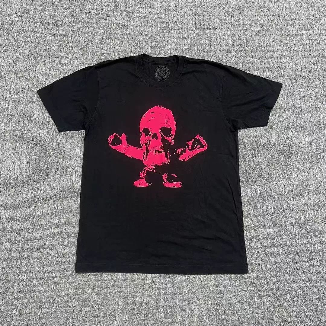 Chrome Hearts Chrome Hearts SS24 Pink Skull Black Tee Size US L / EU 52-54 / 3 - 1 Thumbnail