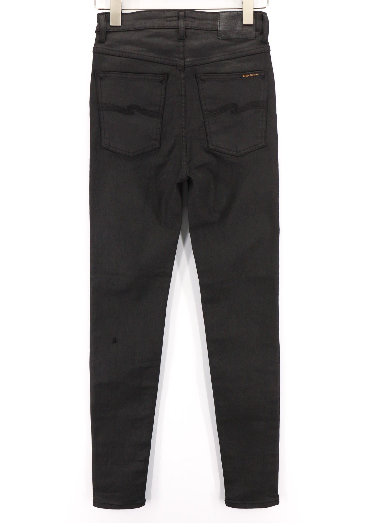 Nudie Jeans HIGHTOP TILDE PAINTED BLACK W28/L32 Denim Jeans 80438 Size US 28 / EU 44 - 2 Thumbnail