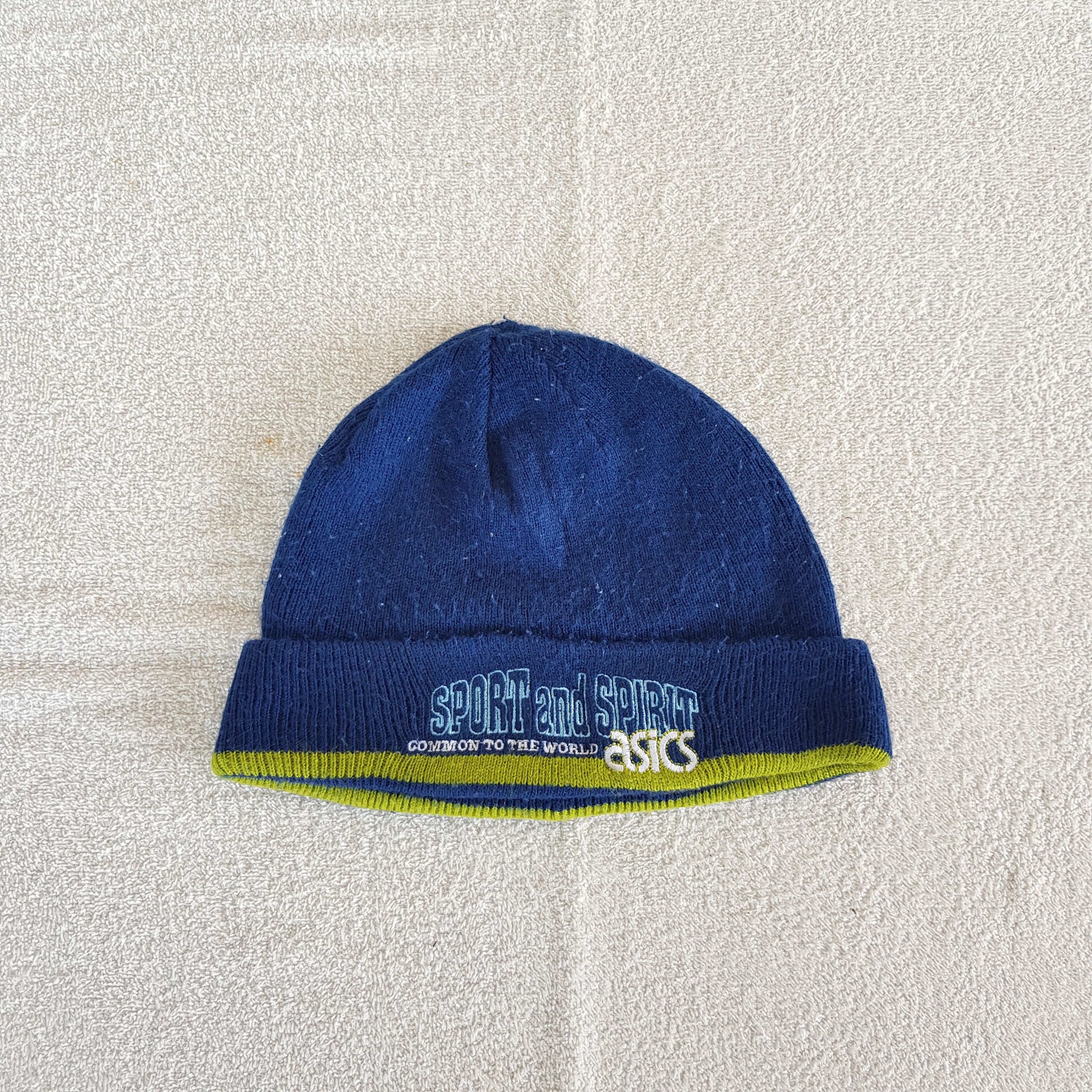 Asics Vintage Asics Beanie Ribbed Fair Isle Knit Snow Caps Hats. Size ONE SIZE - 5 Thumbnail